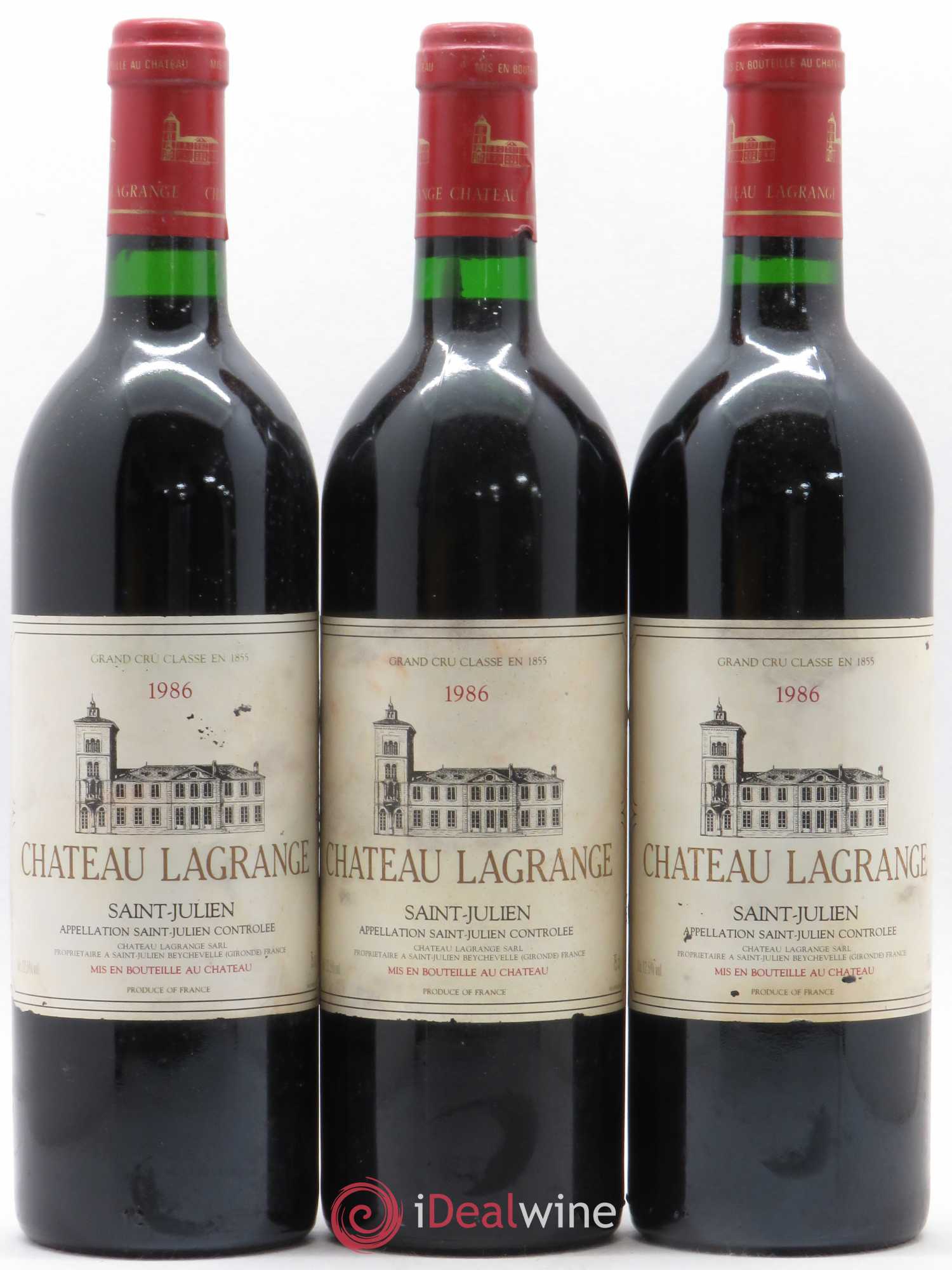 Château Lagrange 3ème Grand Cru Classé 1986 - Lot de 12 bouteilles - 1