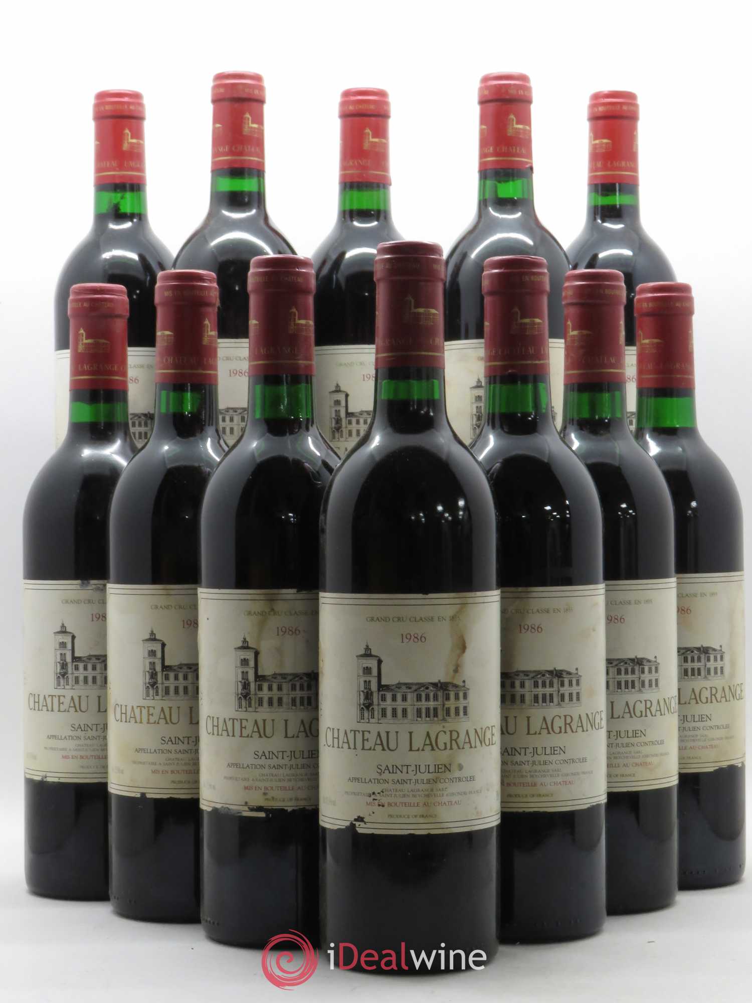 Château Lagrange 3ème Grand Cru Classé 1986 - Lot de 12 bouteilles - 0