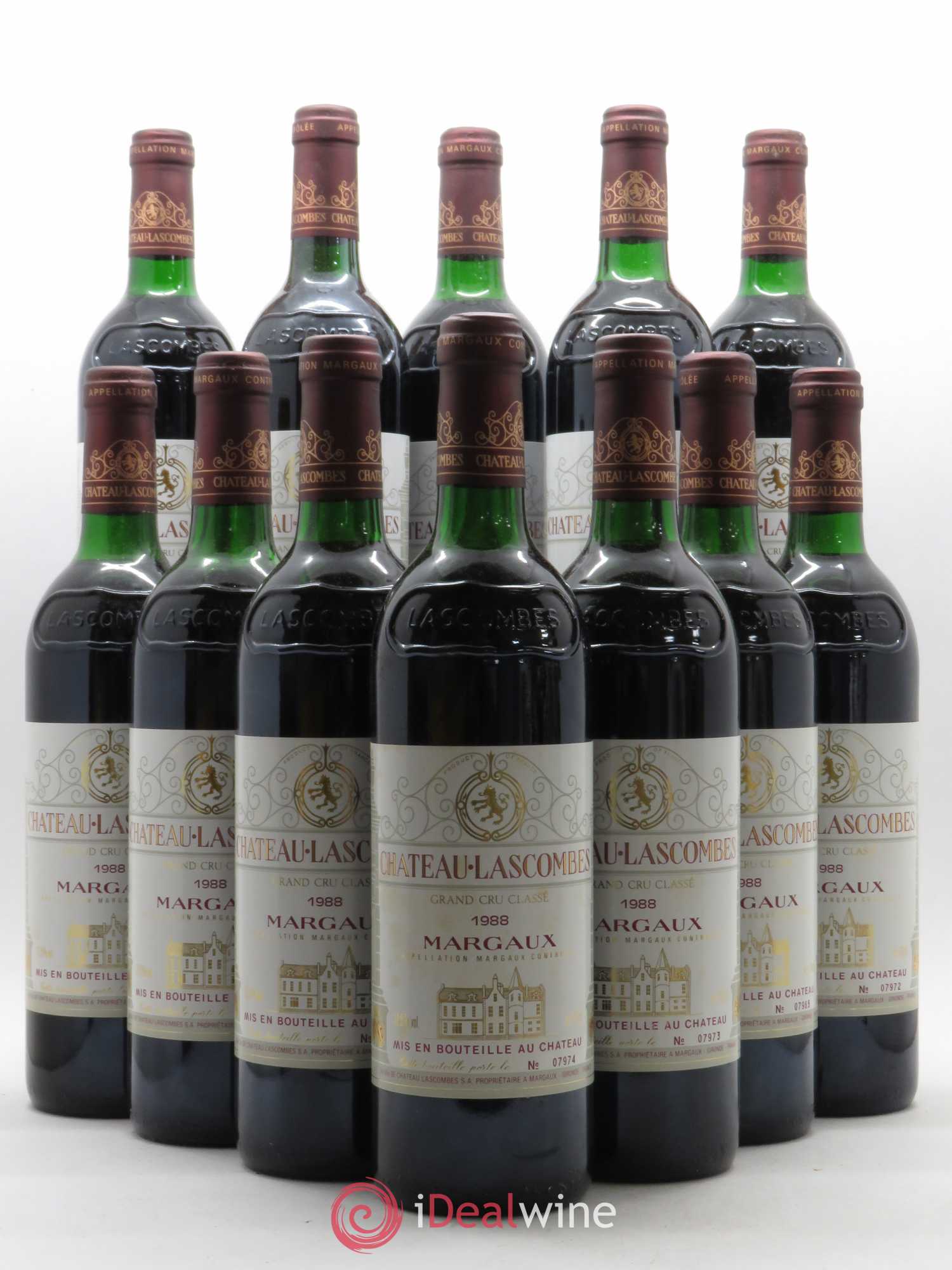 Château Lascombes 2ème Grand Cru Classé 1988 - Lot de 12 bouteilles - 0