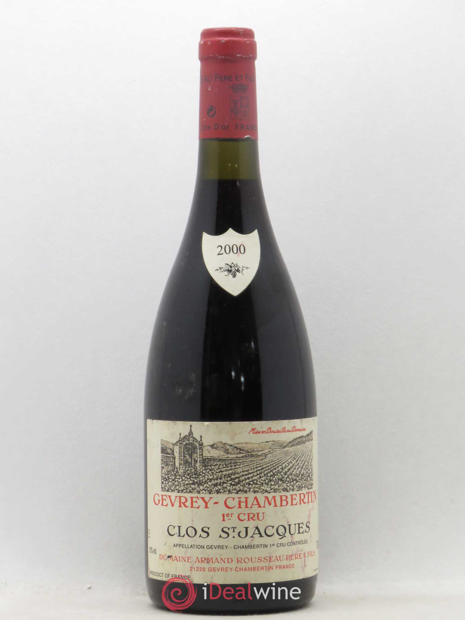 Gevrey-Chambertin 1er Cru Clos Saint-Jacques Armand Rousseau (Domaine) 2000 - Lot de 1 bouteille - 0
