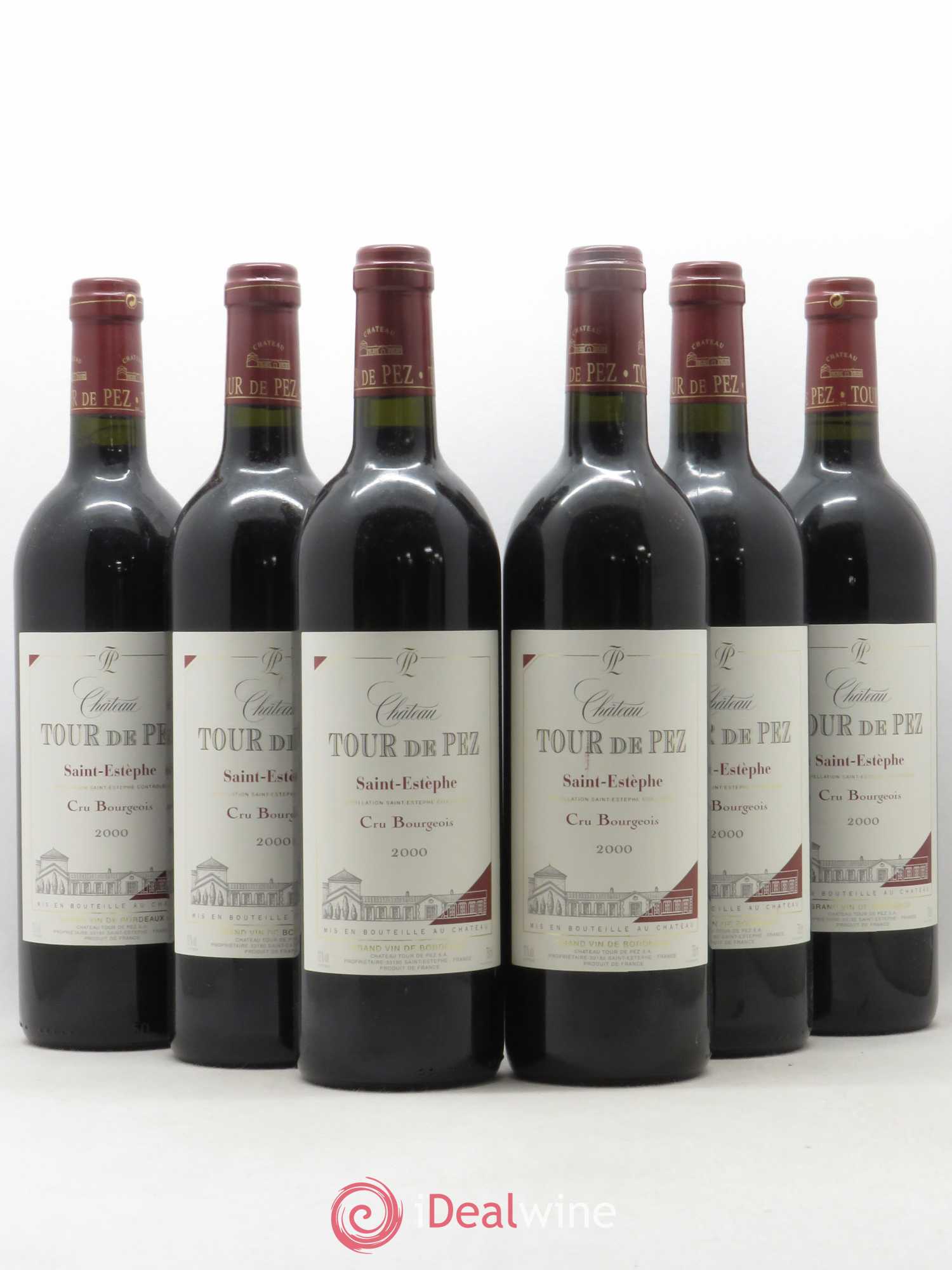 Château Tour de Pez Cru Bourgeois 2000 - Lot de 6 bouteilles - 0