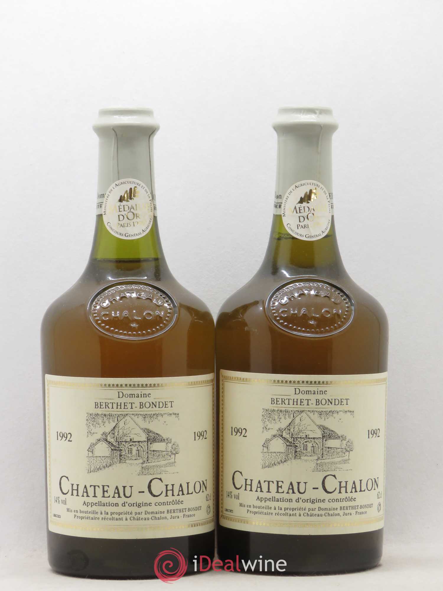 Château-Chalon Berthet-Bondet 1992 - Lot de 2 bouteilles - 0