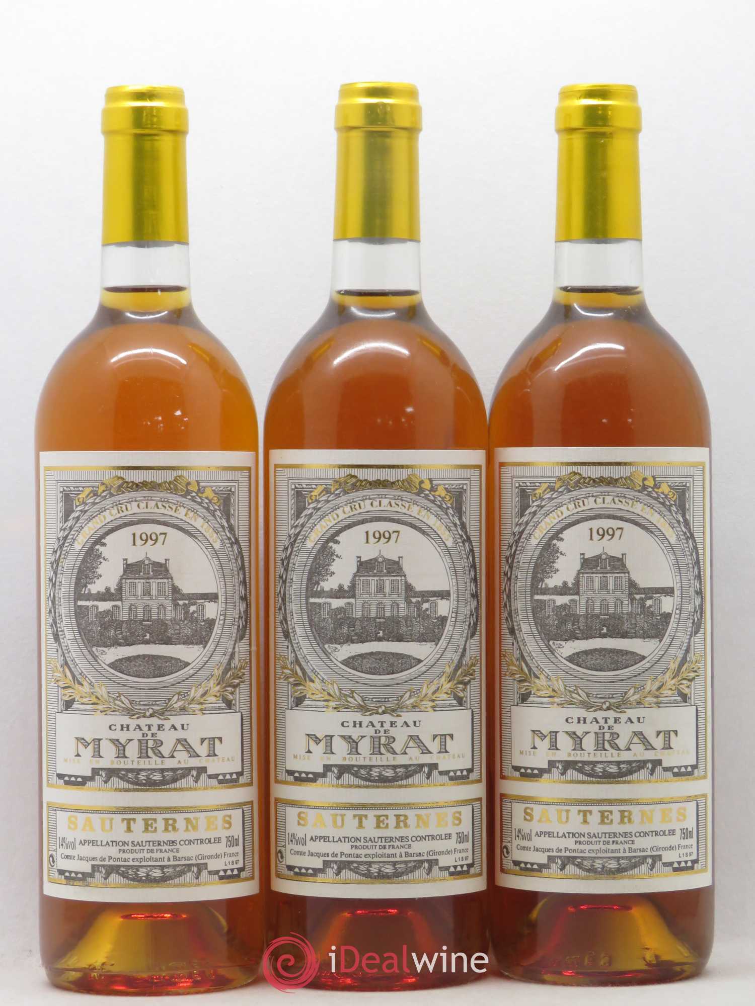 Château de Myrat 2ème Grand Cru Classé 1997 - Lotto di 12 bottiglie - 1