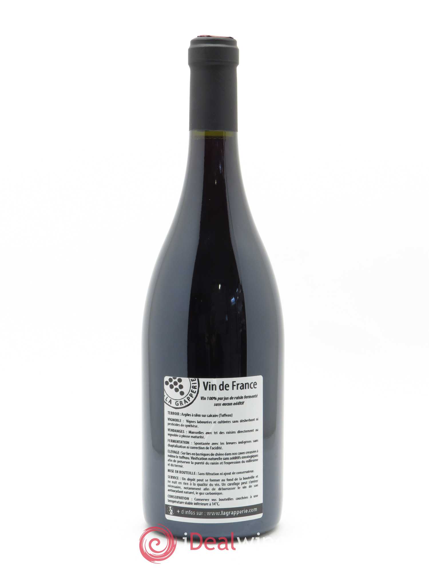 Vin de France L'Enchanteresse La Grapperie 2017 - Lot de 1 bouteille - 1