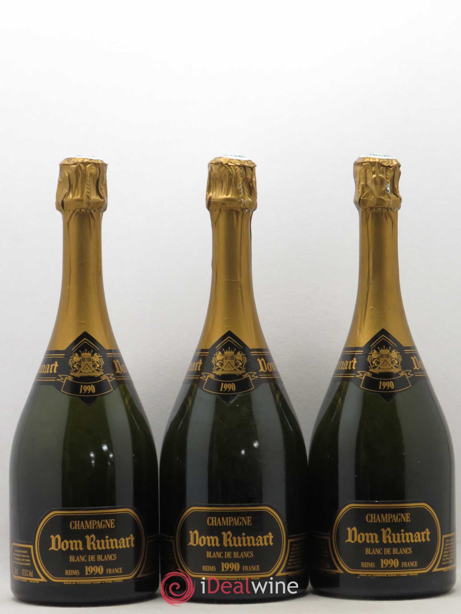Dom Ruinart Brut Ruinart 1990 - Lot de 3 bouteilles - 0