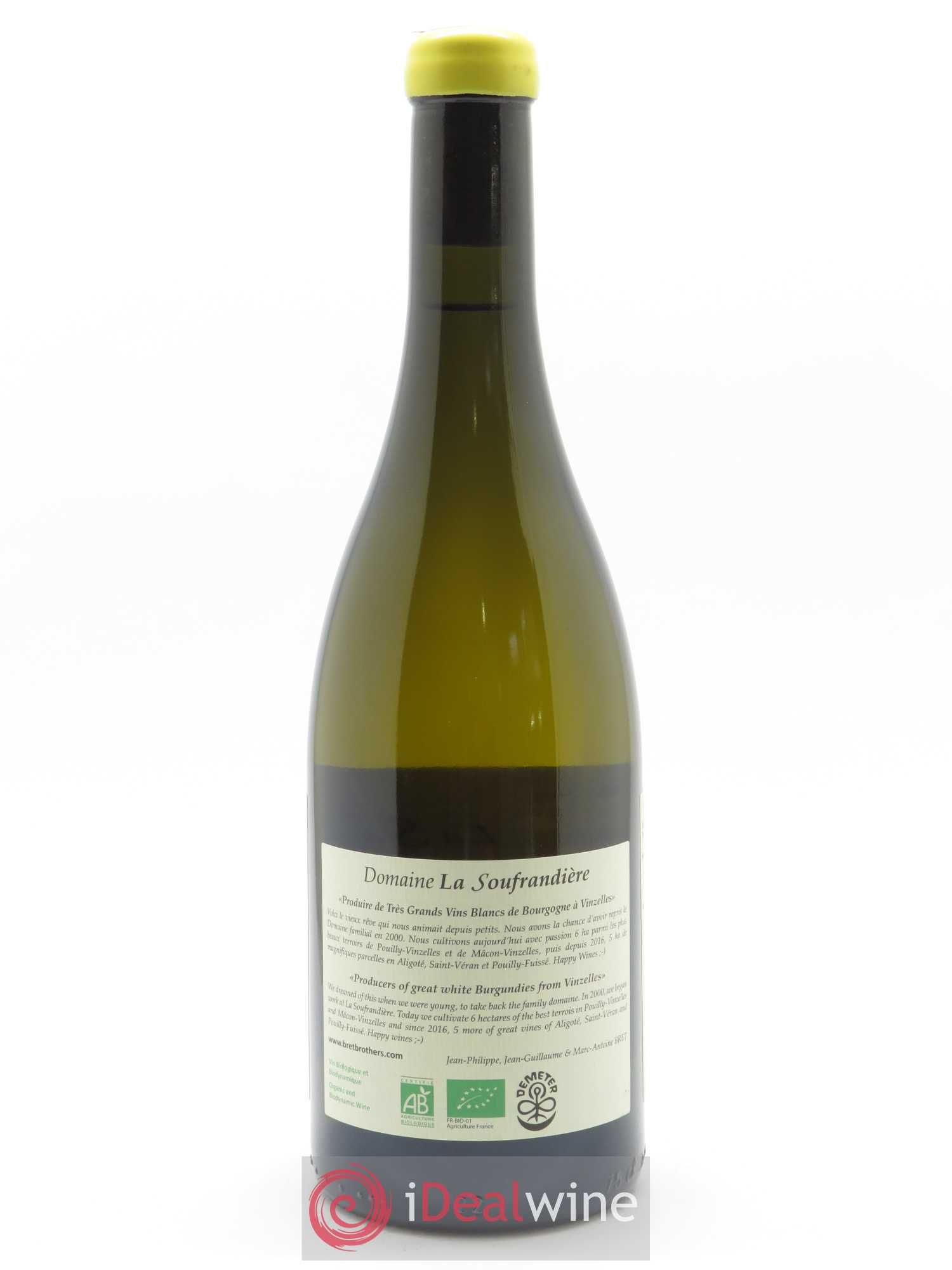 Pouilly-Vinzelles Les Longeays La Soufrandière - Bret Brothers 2019 - Lot de 1 bouteille - 1
