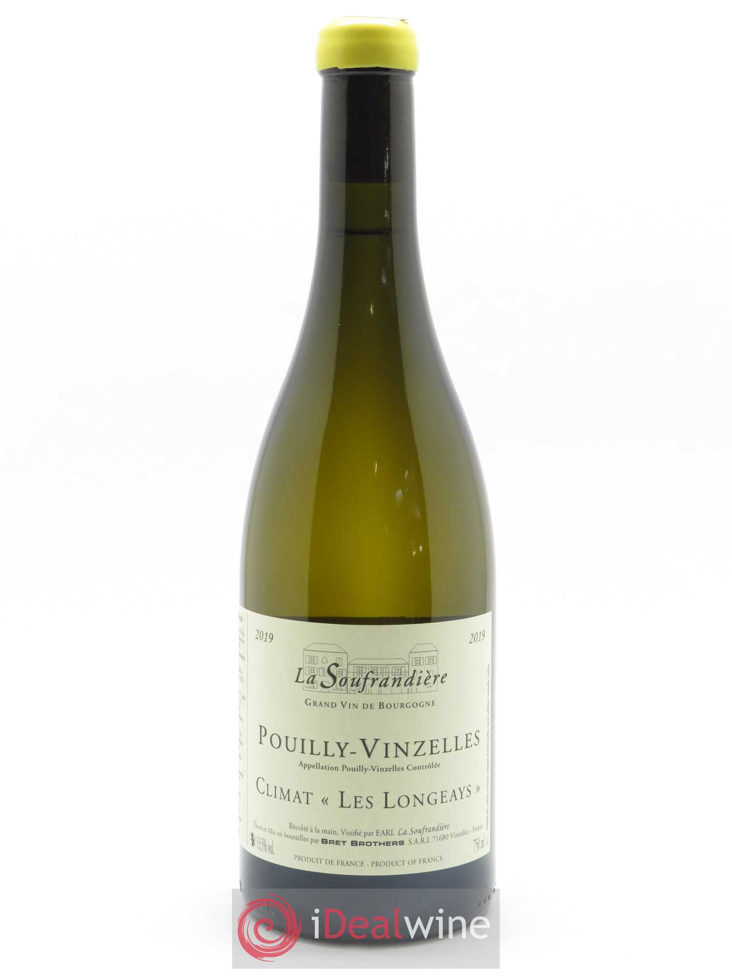 Pouilly-Vinzelles Les Longeays La Soufrandière - Bret Brothers 2019 - Lot de 1 bouteille - 0