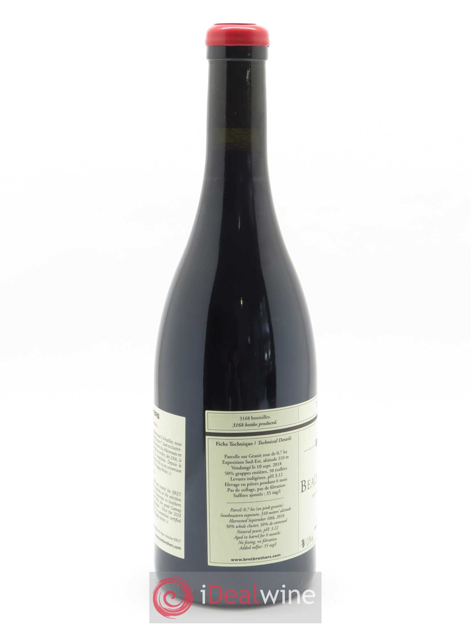 Beaujolais Lantignié - Glou des Bret Bret Brothers 2018 - Lot de 1 bouteille - 1