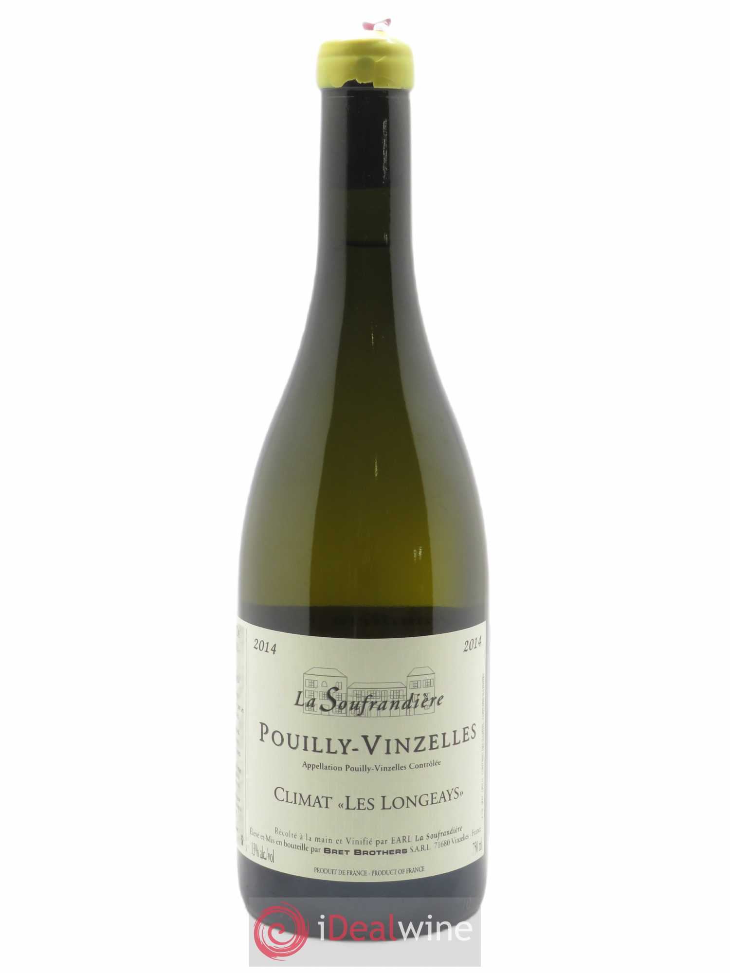 Pouilly-Vinzelles Les Longeays La Soufrandière - Bret Brothers 2014 - Lot de 1 bouteille - 0