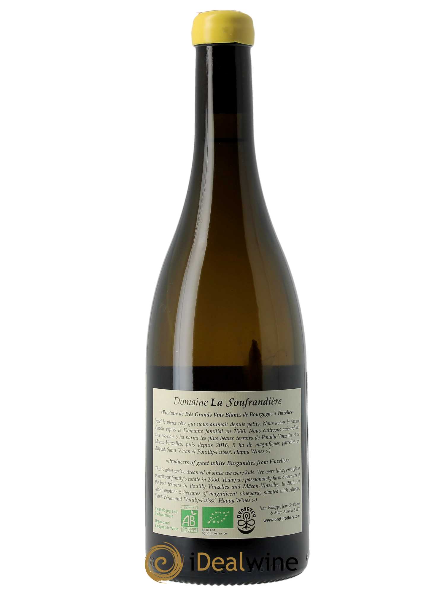 Pouilly-Vinzelles Les Quarts La Soufrandière - Bret Brothers 2021 - Lot de 1 bouteille - 2