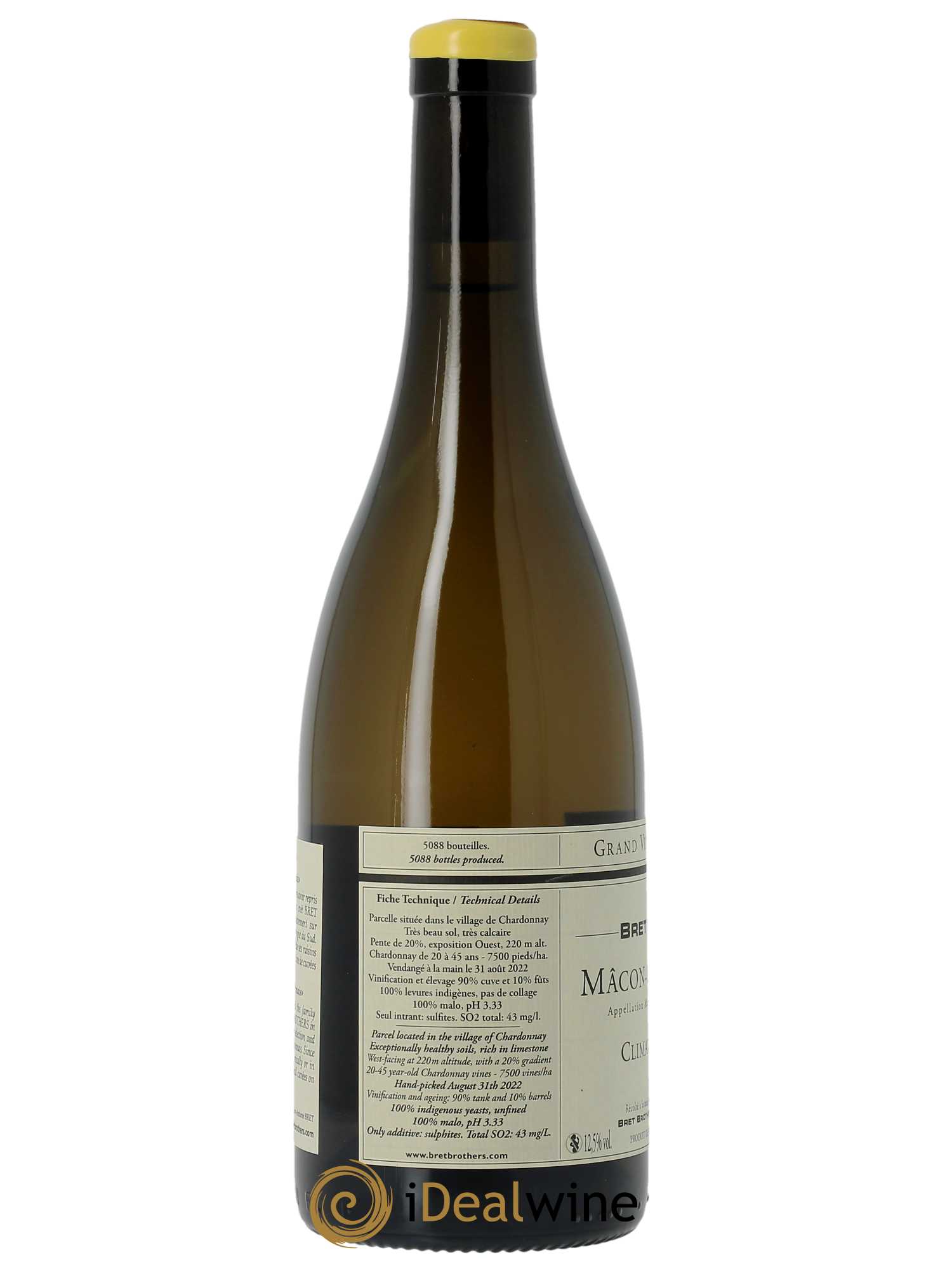 Mâcon-Chardonnay Les Crays Bret Brothers 2022 - Posten von 1 Flasche - 3