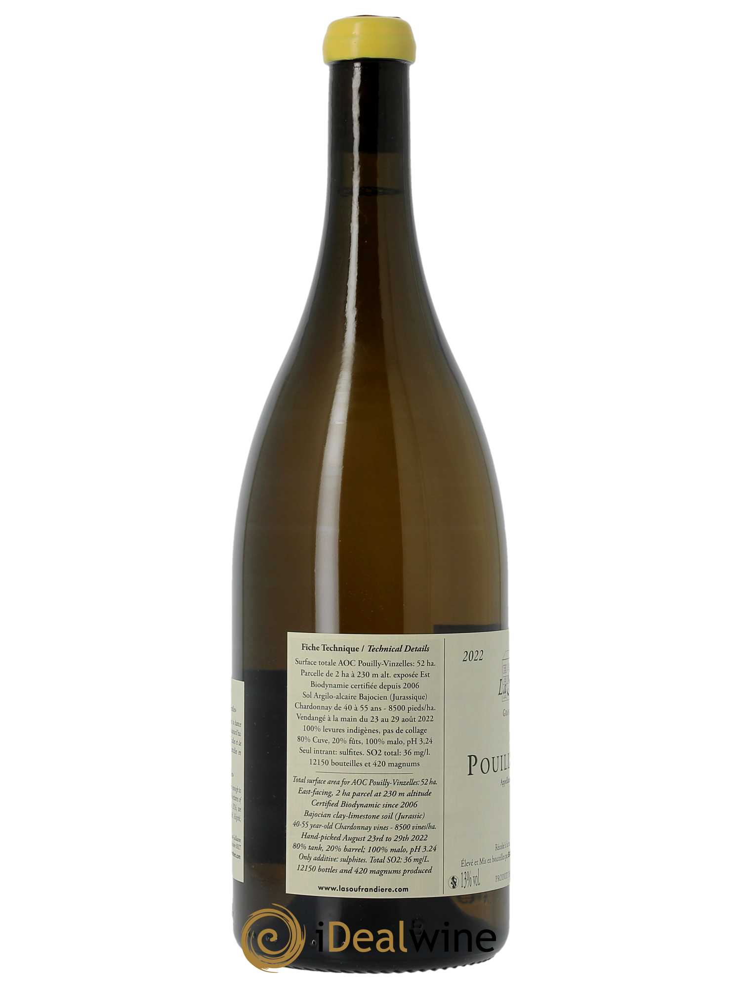 Pouilly-Vinzelles La Soufrandière - Bret Brothers 2022 - Lot of 1 magnum - 3