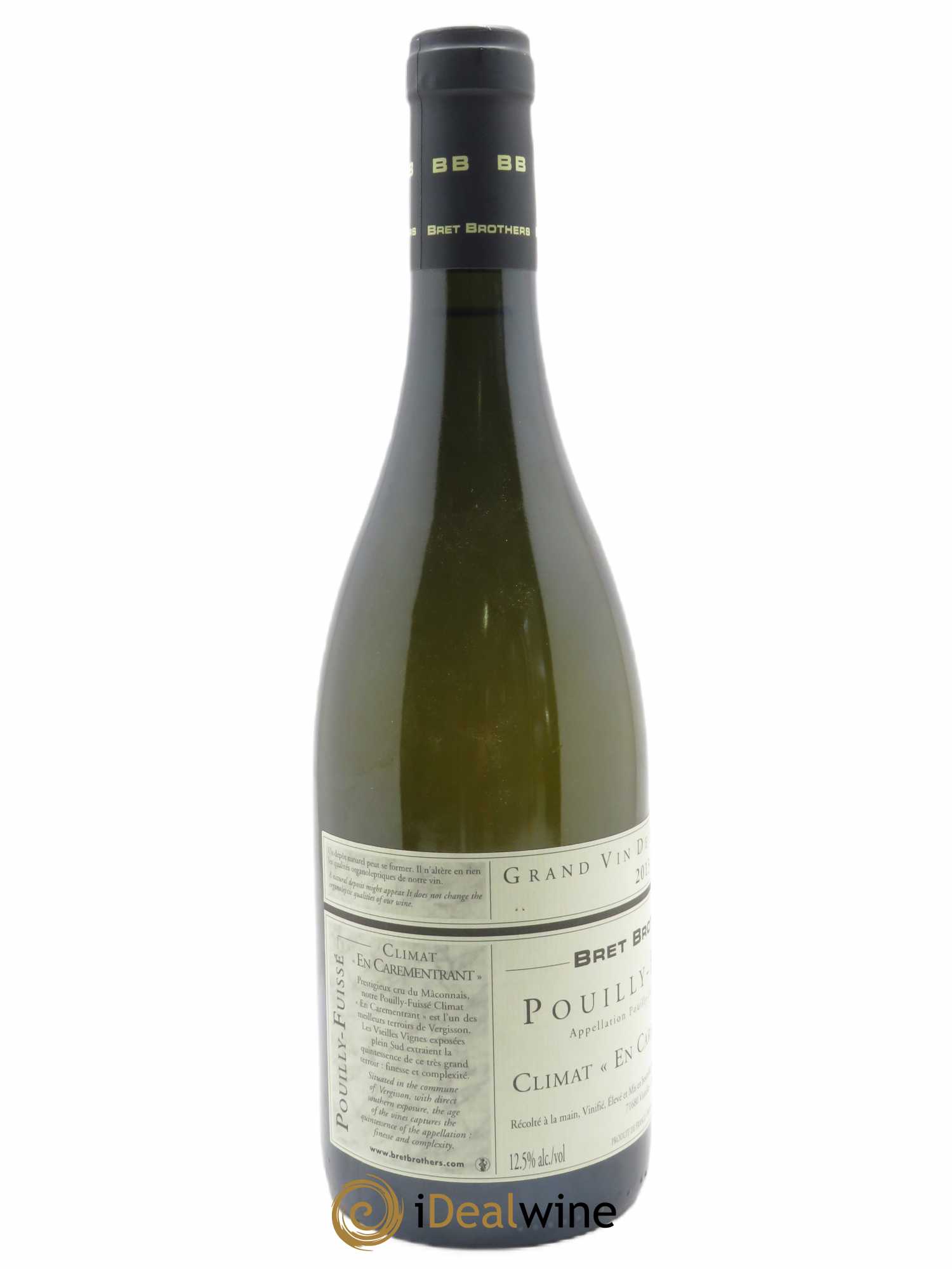 Pouilly-Fuissé En Carementrant Bret Brothers 2013 - Lot de 1 bouteille - 1