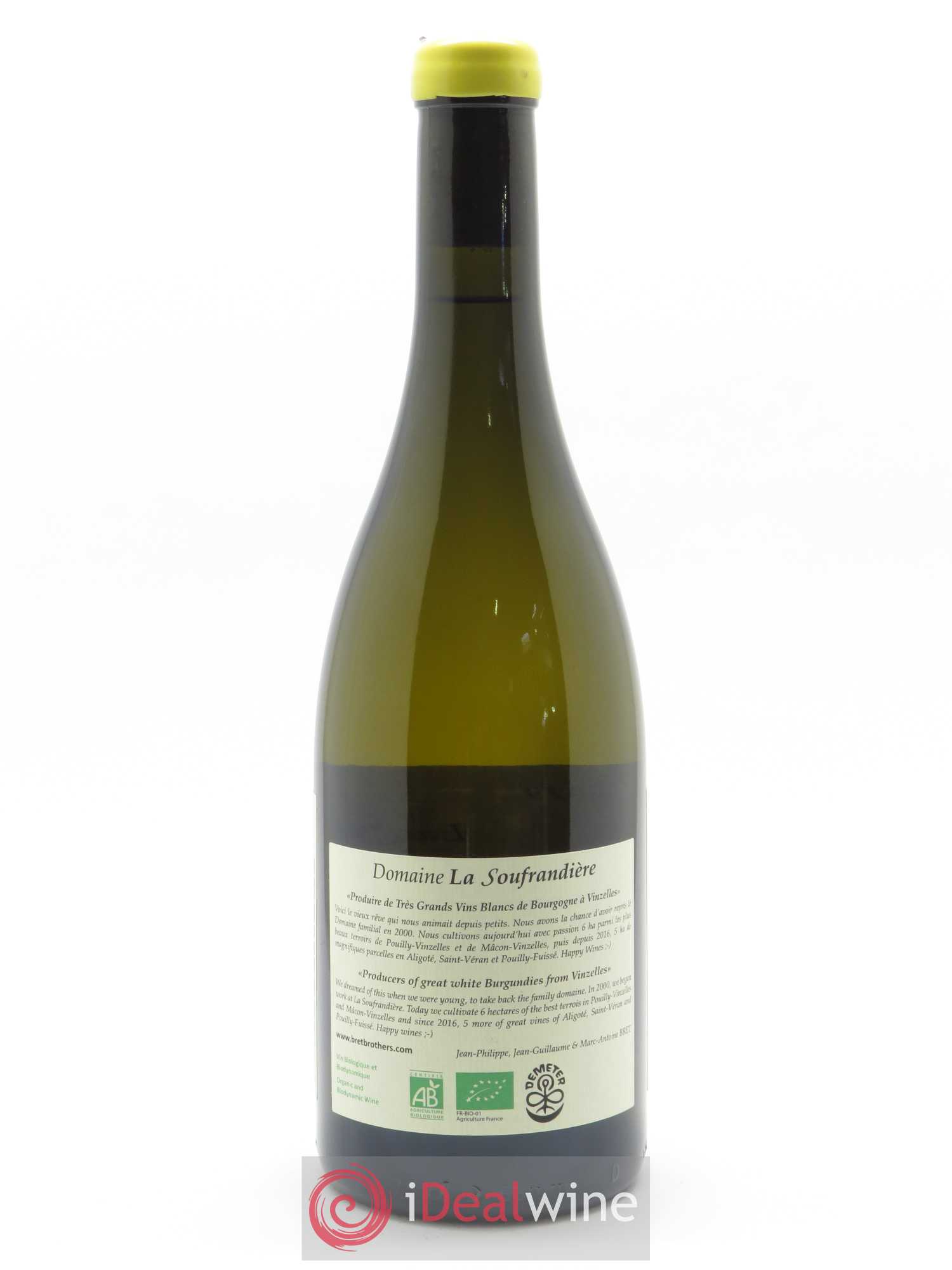 Saint-Véran La Bonnode La Soufrandière - Bret Brothers 2019 - Lot de 1 bouteille - 1