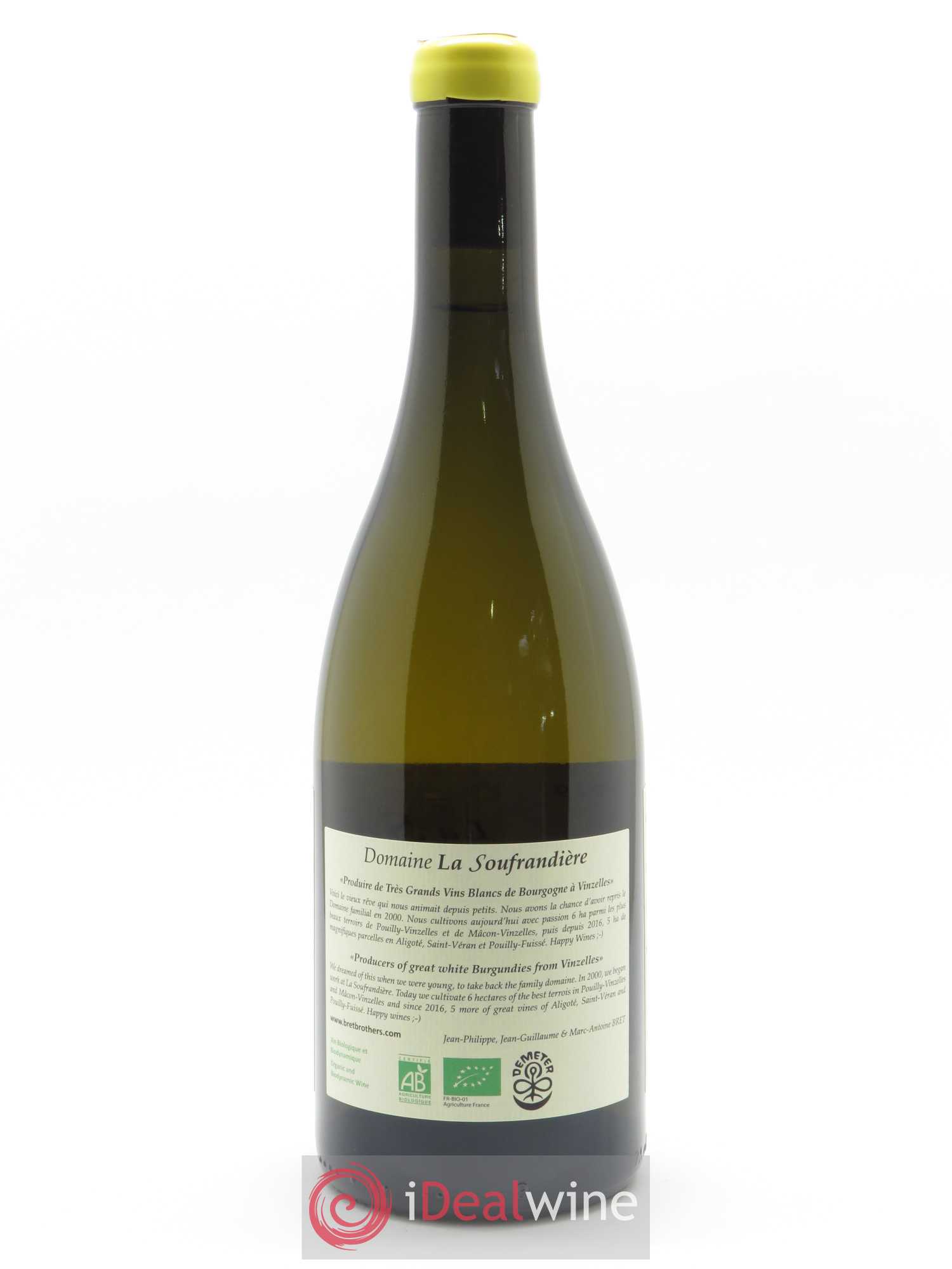 Mâcon-Vinzelles Le Clos de Grand-Père La Soufrandière - Bret Brothers 2019 - Lot de 1 bouteille - 1
