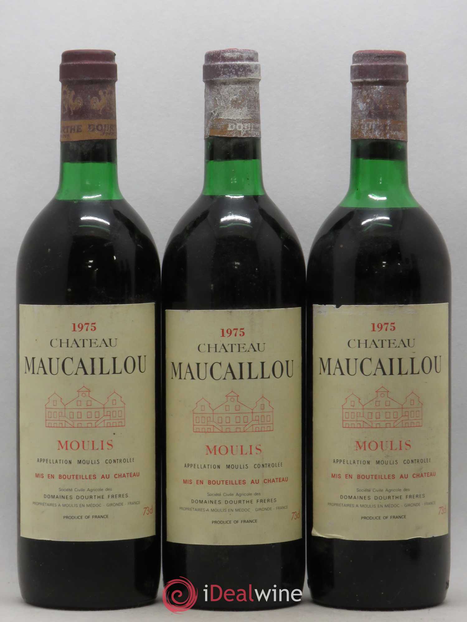 Château Maucaillou 1975 - Lot de 6 bouteilles - 1