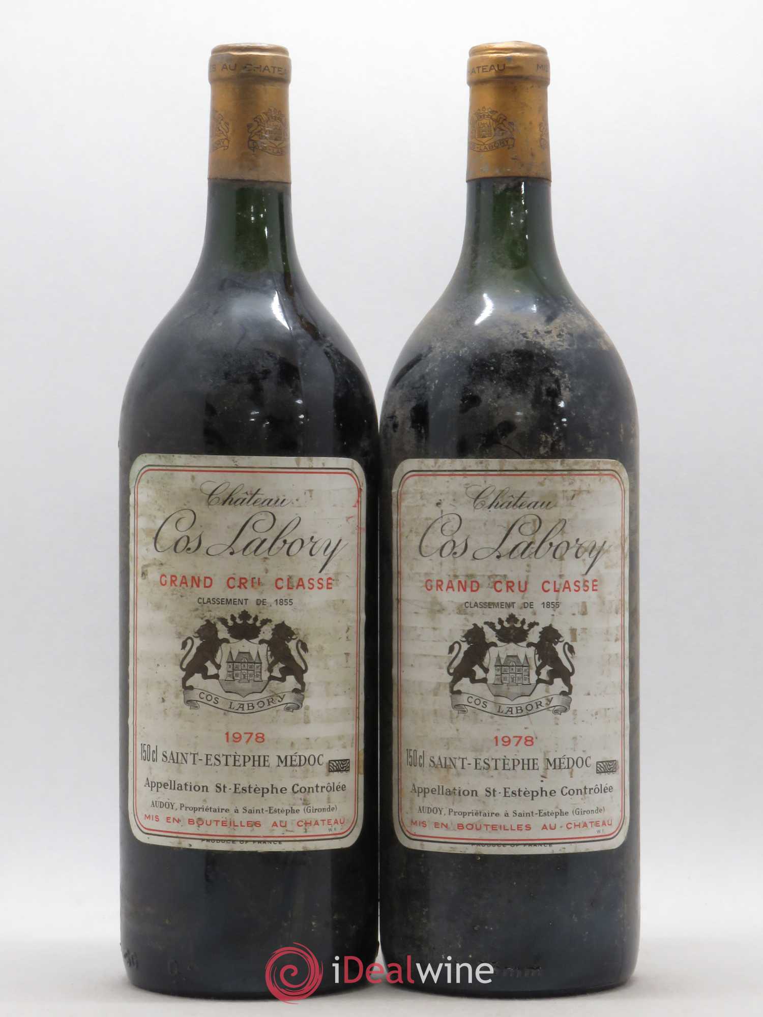 Château Cos Labory 5ème Grand Cru Classé 1978 - Lot de 2 magnums - 0