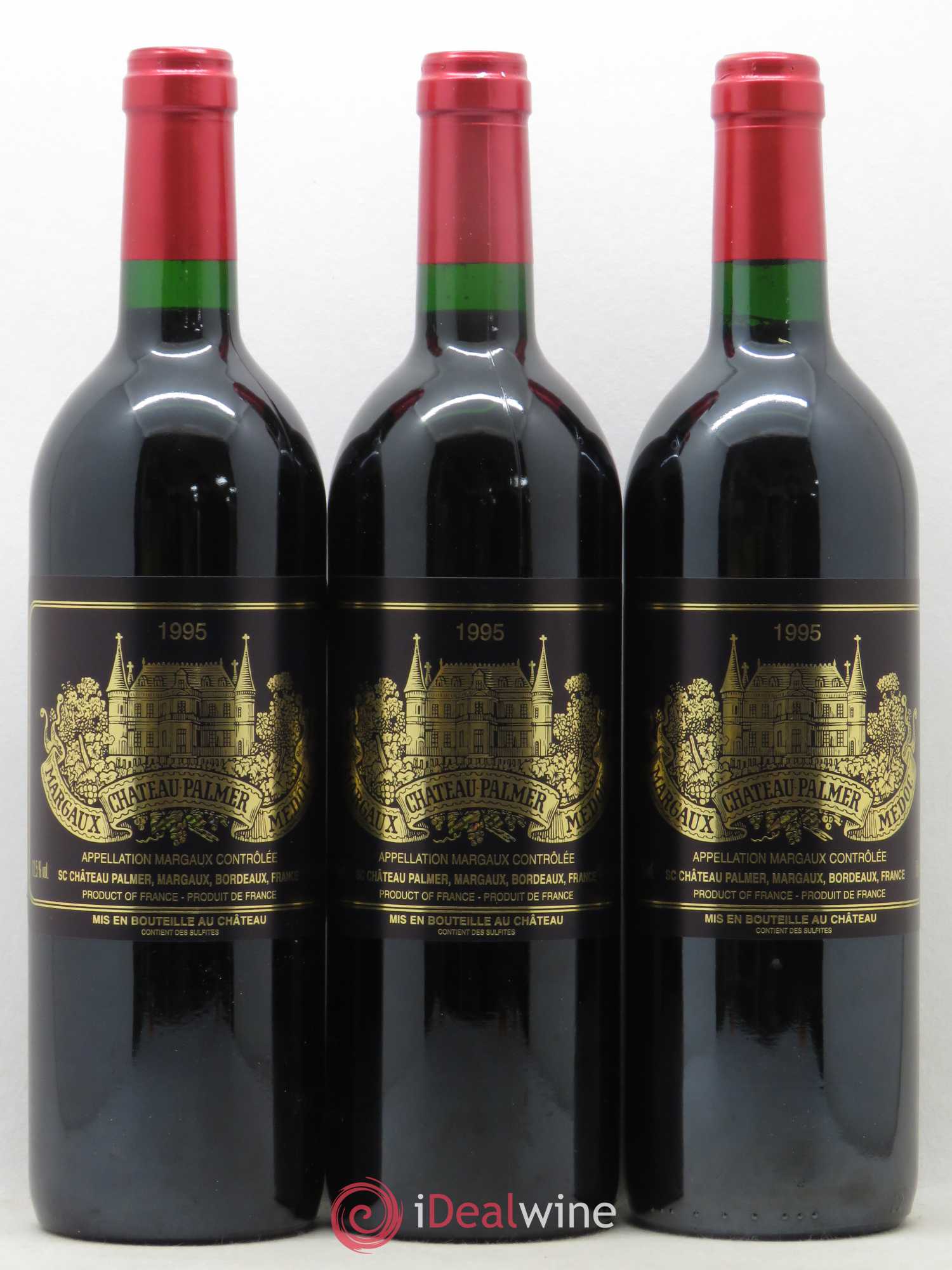 Château Palmer 3ème Grand Cru Classé 1995 - Lot de 6 bouteilles - 1