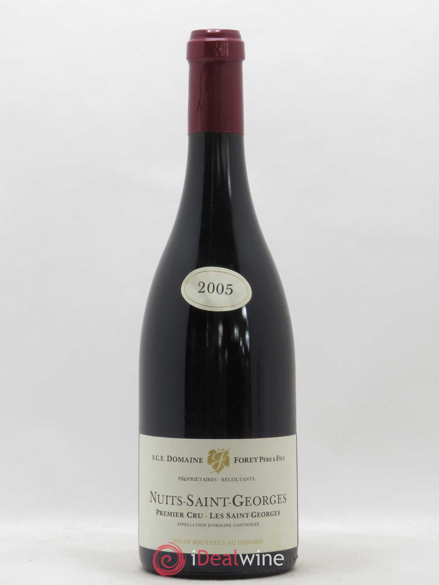 Nuits-Saint-Georges 1er Cru Les Saint-Georges Forey Père et Fils (Domaine) 2005 - Lot de 1 bouteille - 0