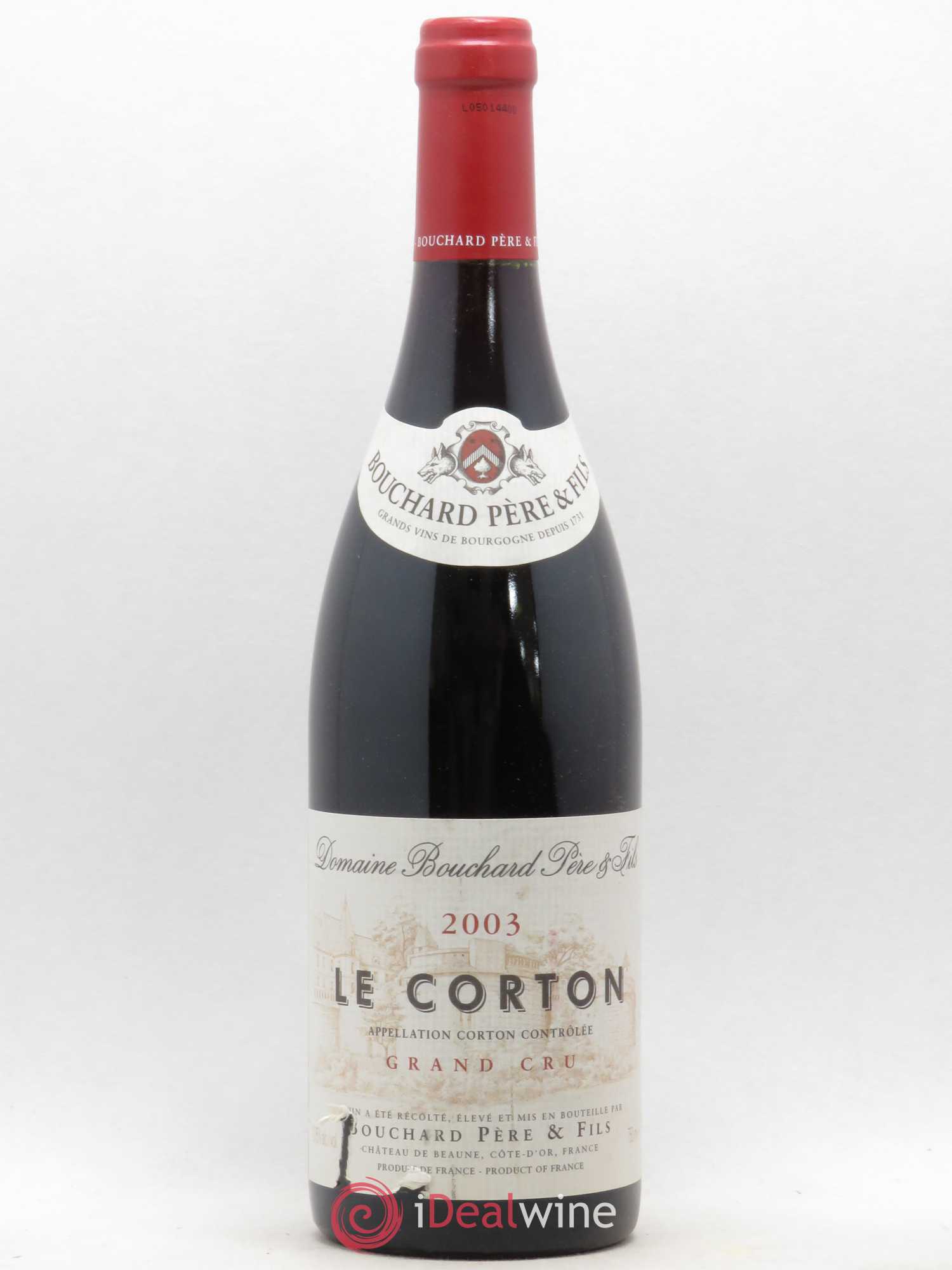 Corton Grand Cru Le Corton Bouchard Père & Fils (sans prix de réserve) 2003 - Lot de 1 bouteille - 0