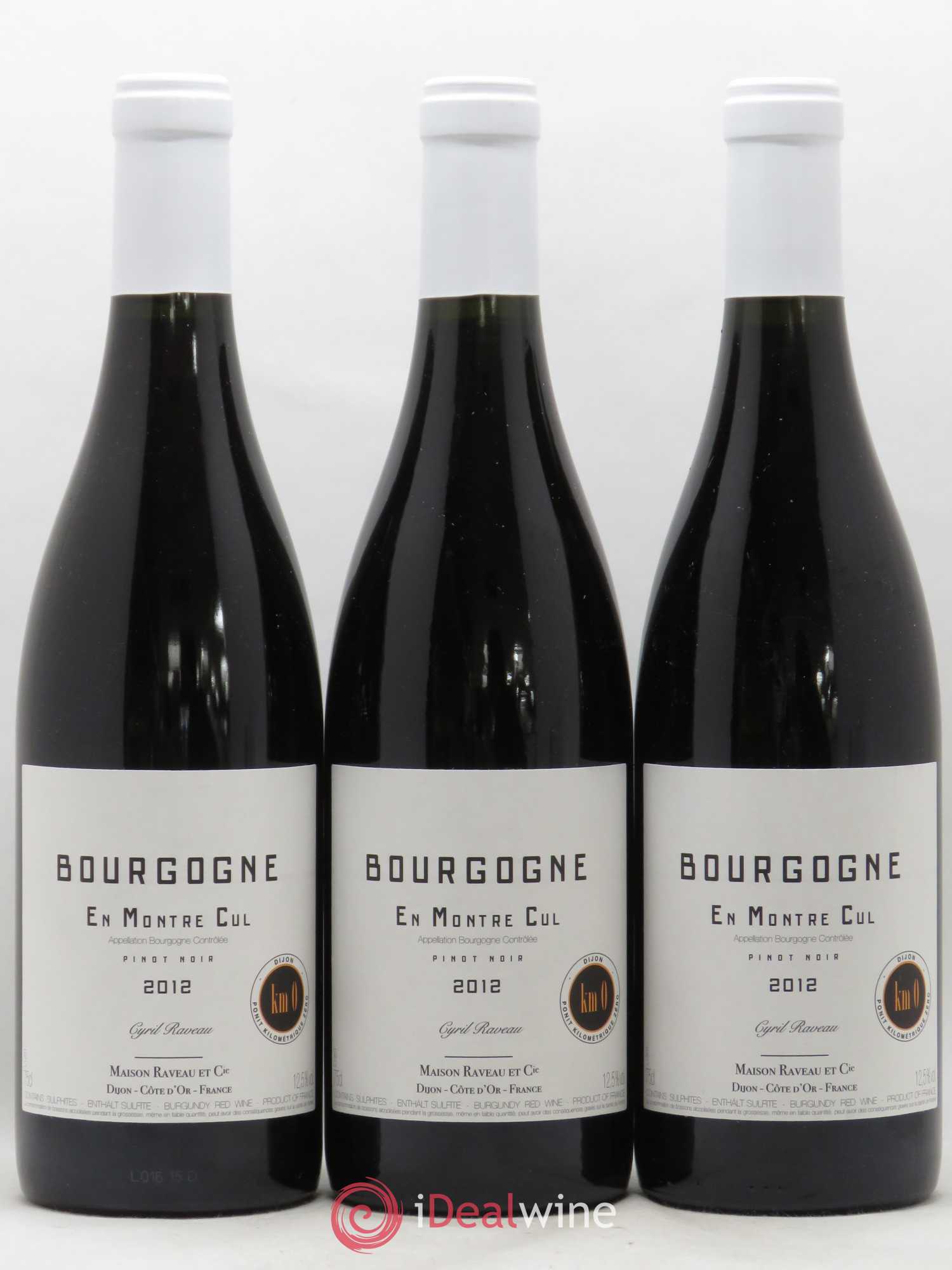 Bourgogne En Montre Cul Cyril Raveau 2012 - Posten von 3 Flaschen - 0