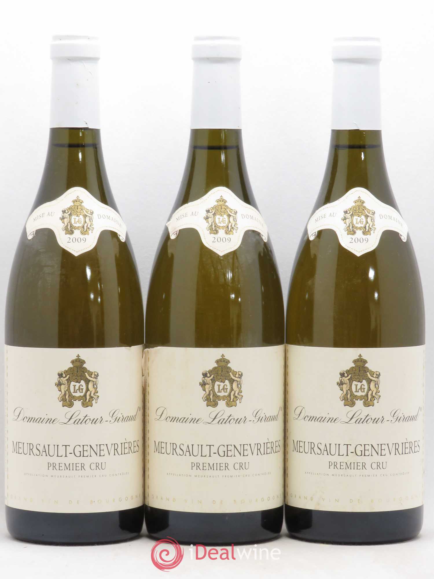 Meursault 1er Cru Genevrières Latour-Giraud (sans prix de réserve) 2009 - Posten von 3 Flaschen - 0