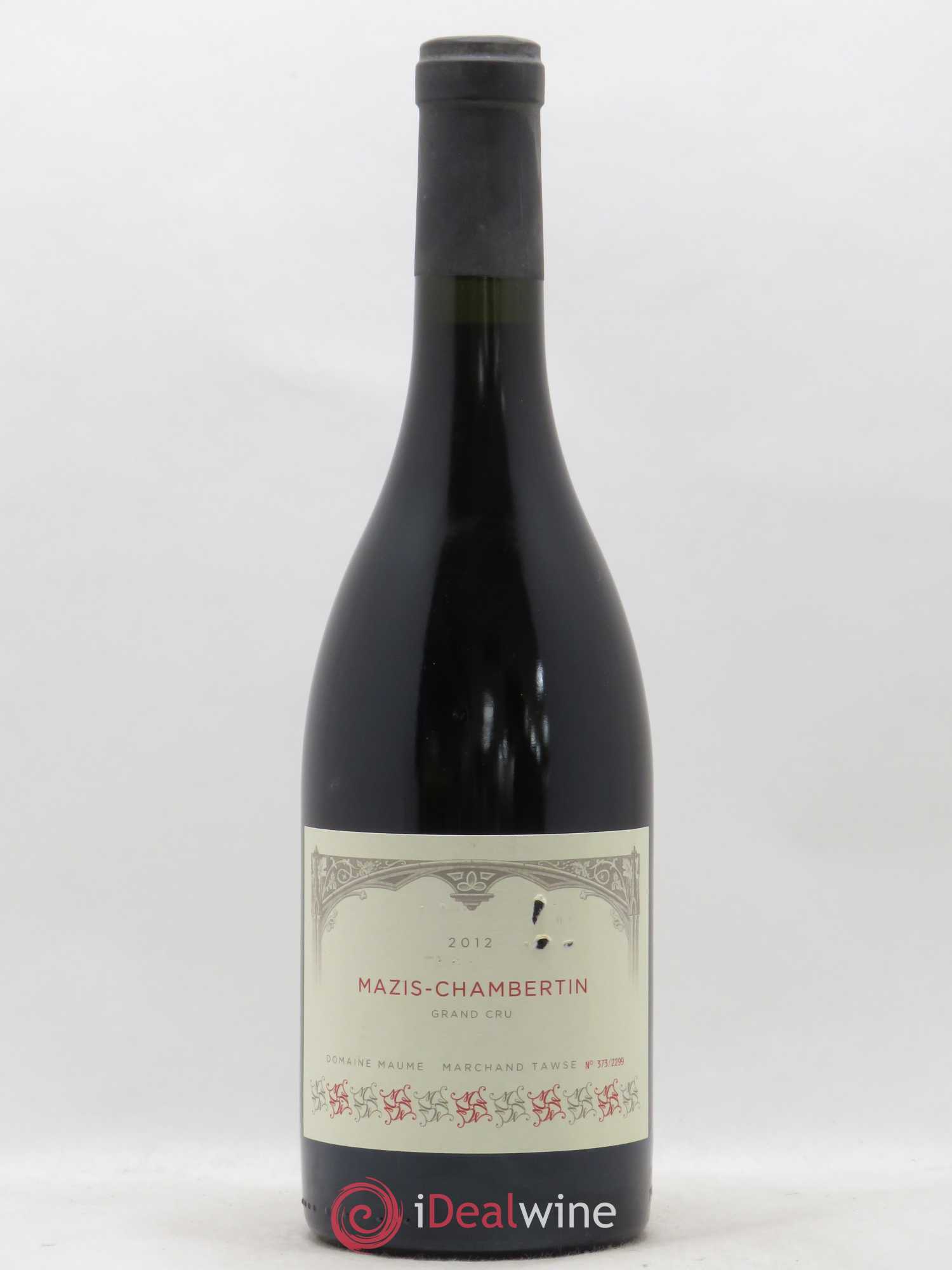 Mazis-Chambertin Grand Cru Pascal Marchand (sans prix de réserve) 2012 - Lot de 1 bouteille - 0