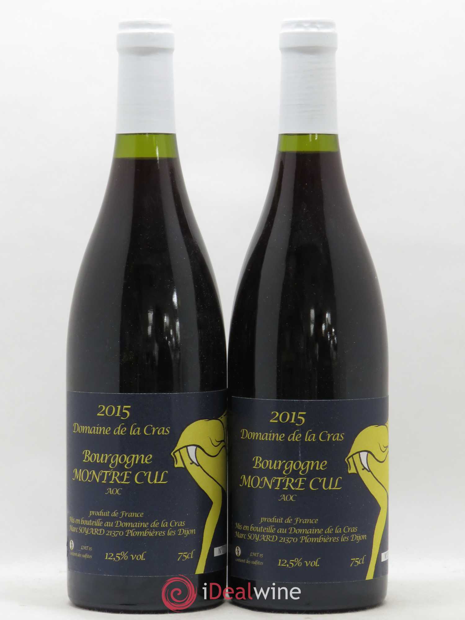 Bourgogne Montre Cul Marc Soyard - Domaine de la Cras 2015 - Posten von 2 Flaschen - 0