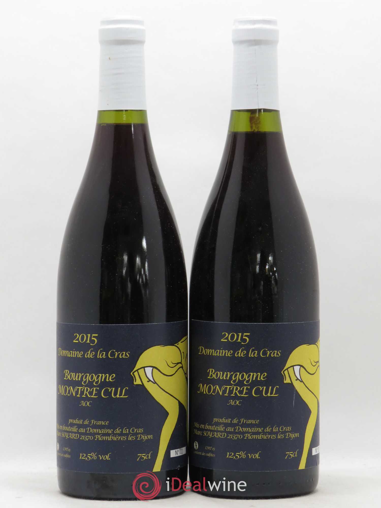 Bourgogne Montre Cul Marc Soyard - Domaine de la Cras 2015 - Posten von 2 Flaschen - 0