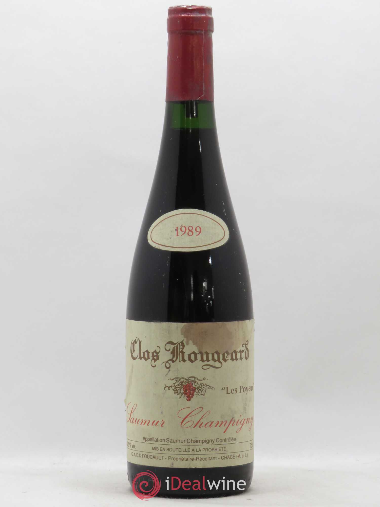 Saumur-Champigny Les Poyeux Clos Rougeard 1989 - Lot de 1 bouteille - 0