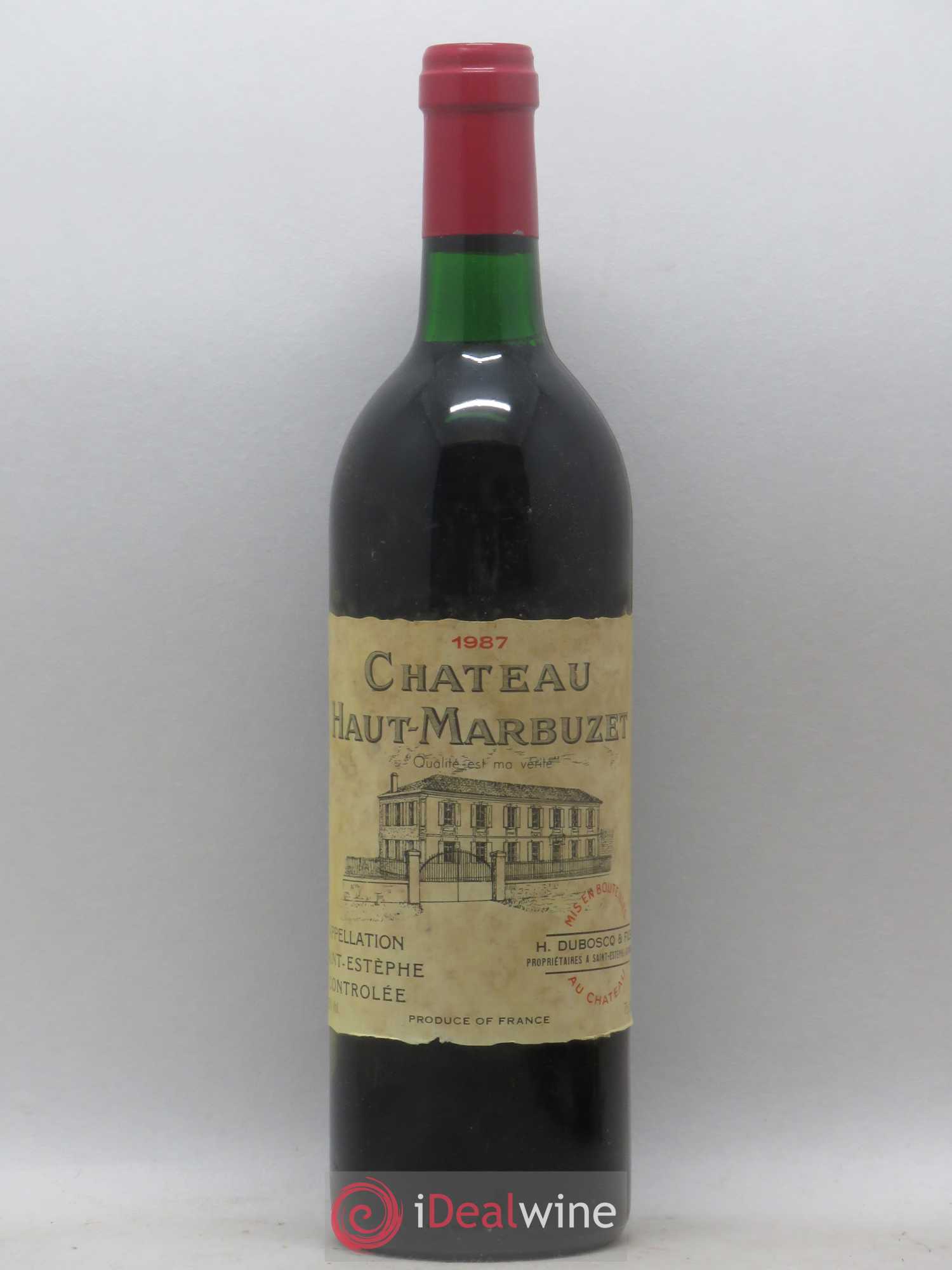 Château Haut Marbuzet 1987 - Lot de 1 bouteille - 0