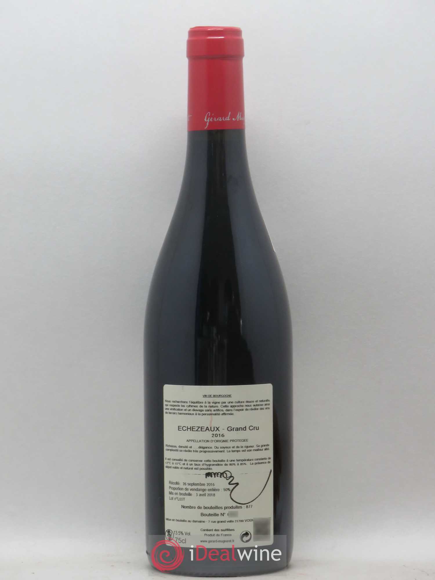 Echezeaux Grand Cru Gérard Mugneret 2016 - Lot de 1 bouteille - 1