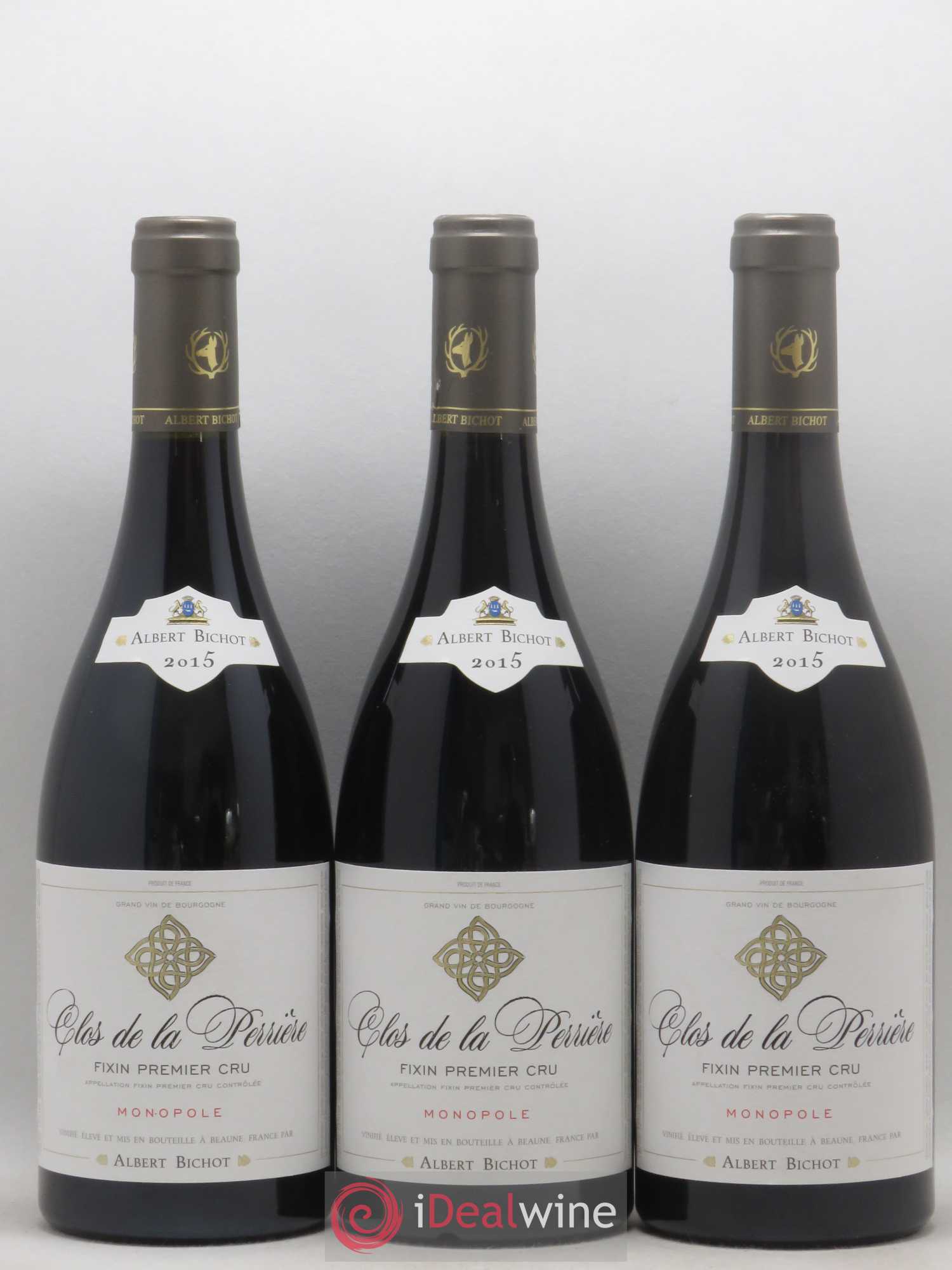 Fixin 1er Cru Clos de La Perriere Albert Bichot (sans prix de réserve) 2015 - Posten von 3 Flaschen - 0