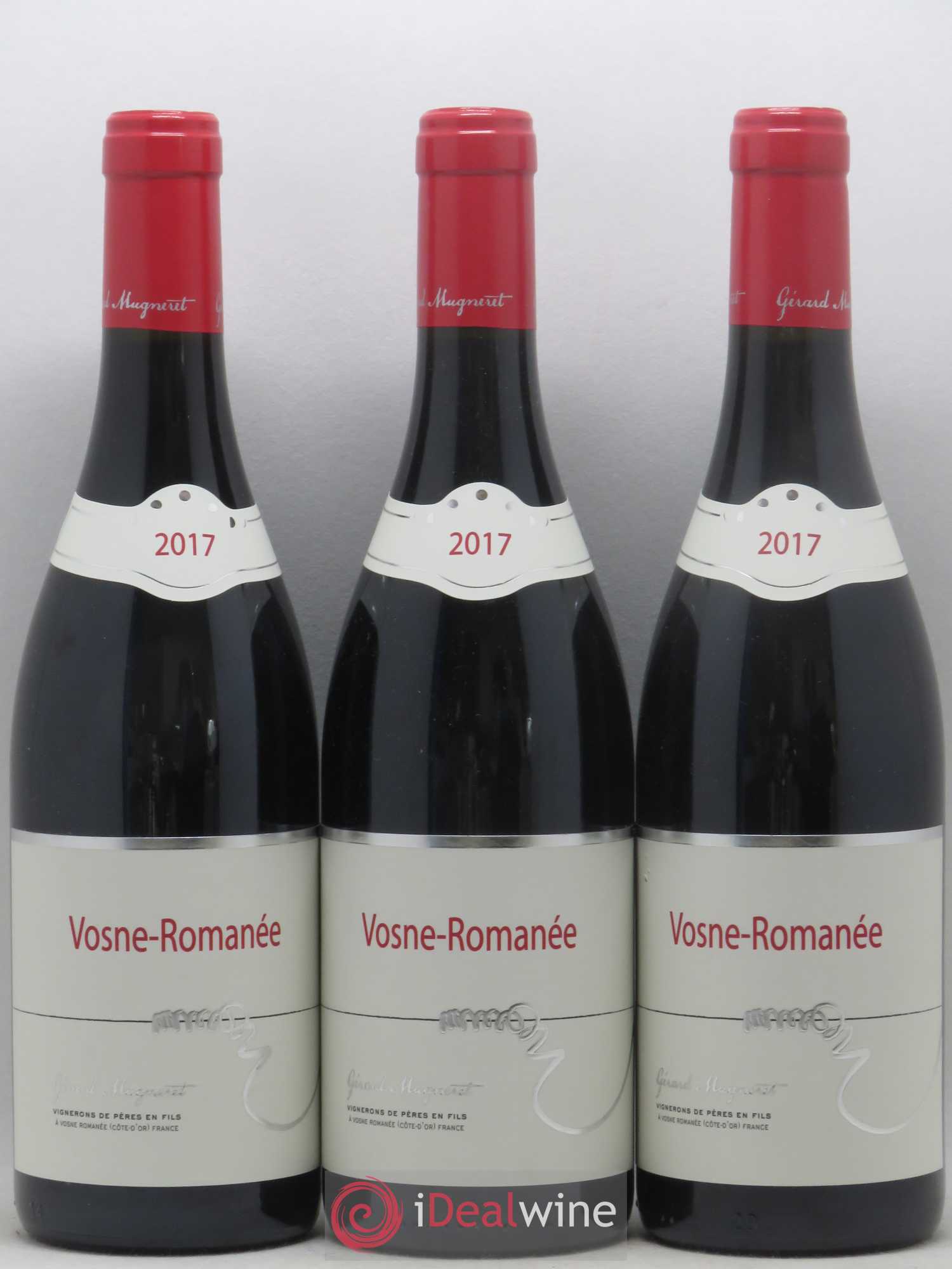 Vosne-Romanée Gérard Mugneret 2017 - Lot de 3 bouteilles - 0