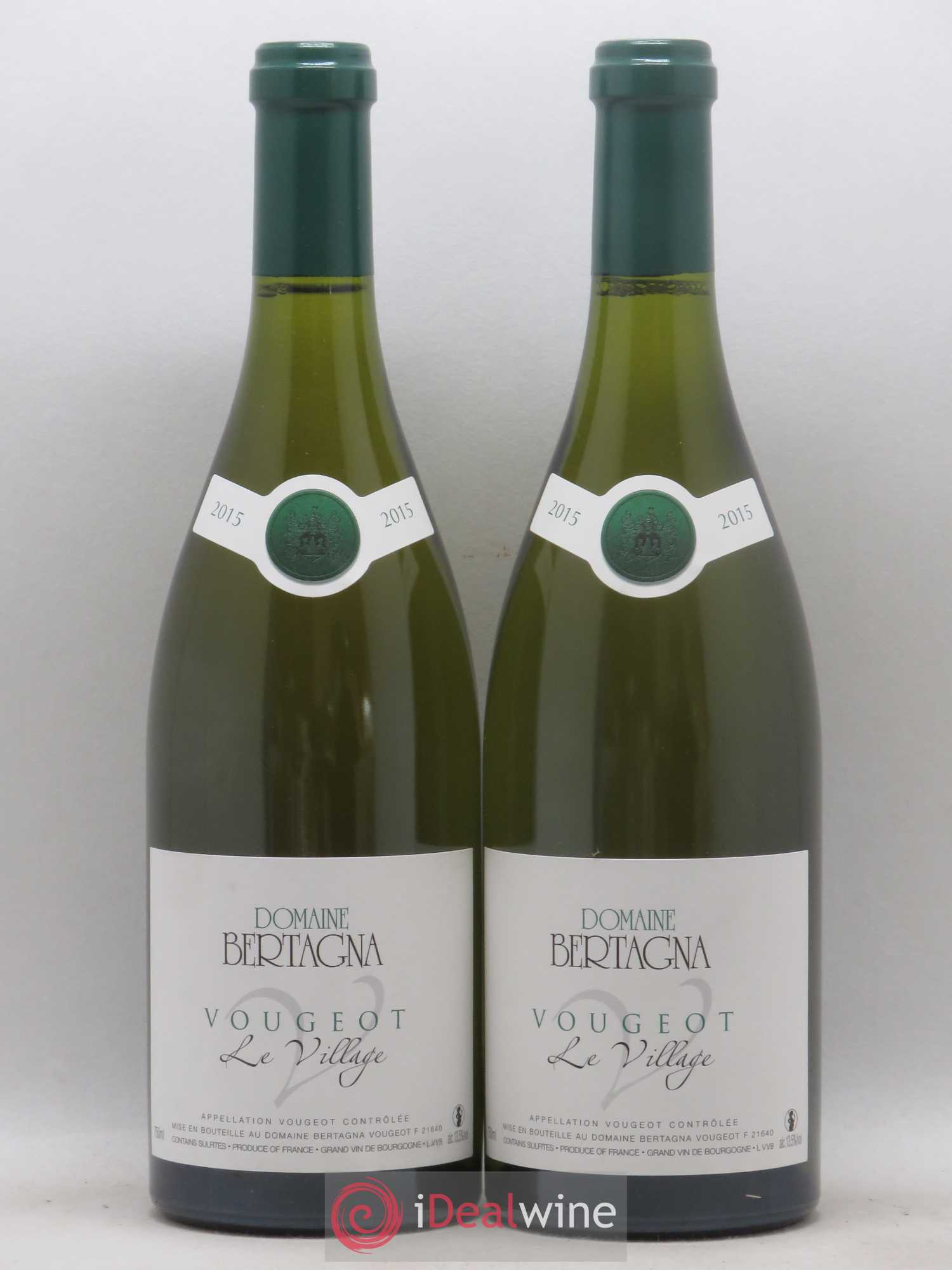 Vougeot Le Village Bertagna 2015 - Lot de 2 bouteilles - 0