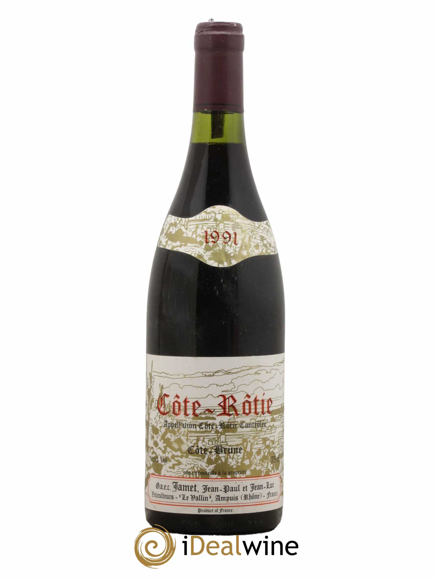 Côte-Rôtie Côte Brune Jamet (Domaine) 1991 - Lot de 1 bouteille - 0
