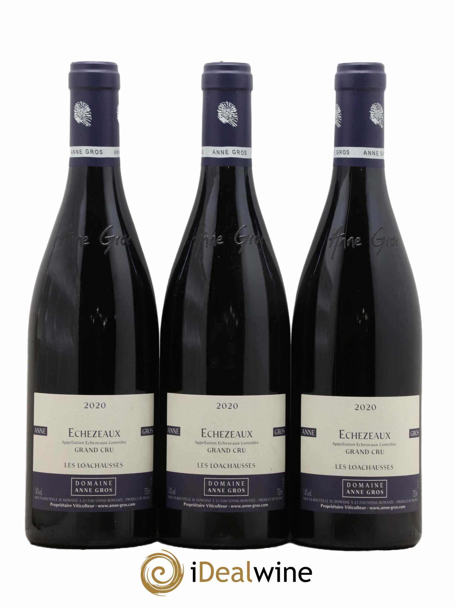 Echezeaux Grand Cru Les Loachausses Anne Gros 2020 - Lot de 3 bouteilles - 0