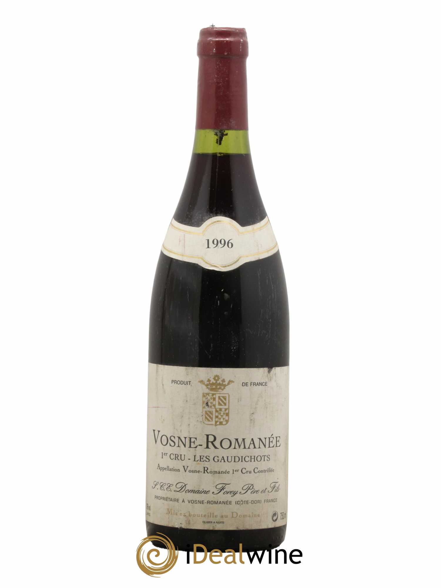 Vosne-Romanée 1er Cru Les Gaudichots Forey Père et Fils (Domaine) 1996 - Lot de 1 bouteille - 0