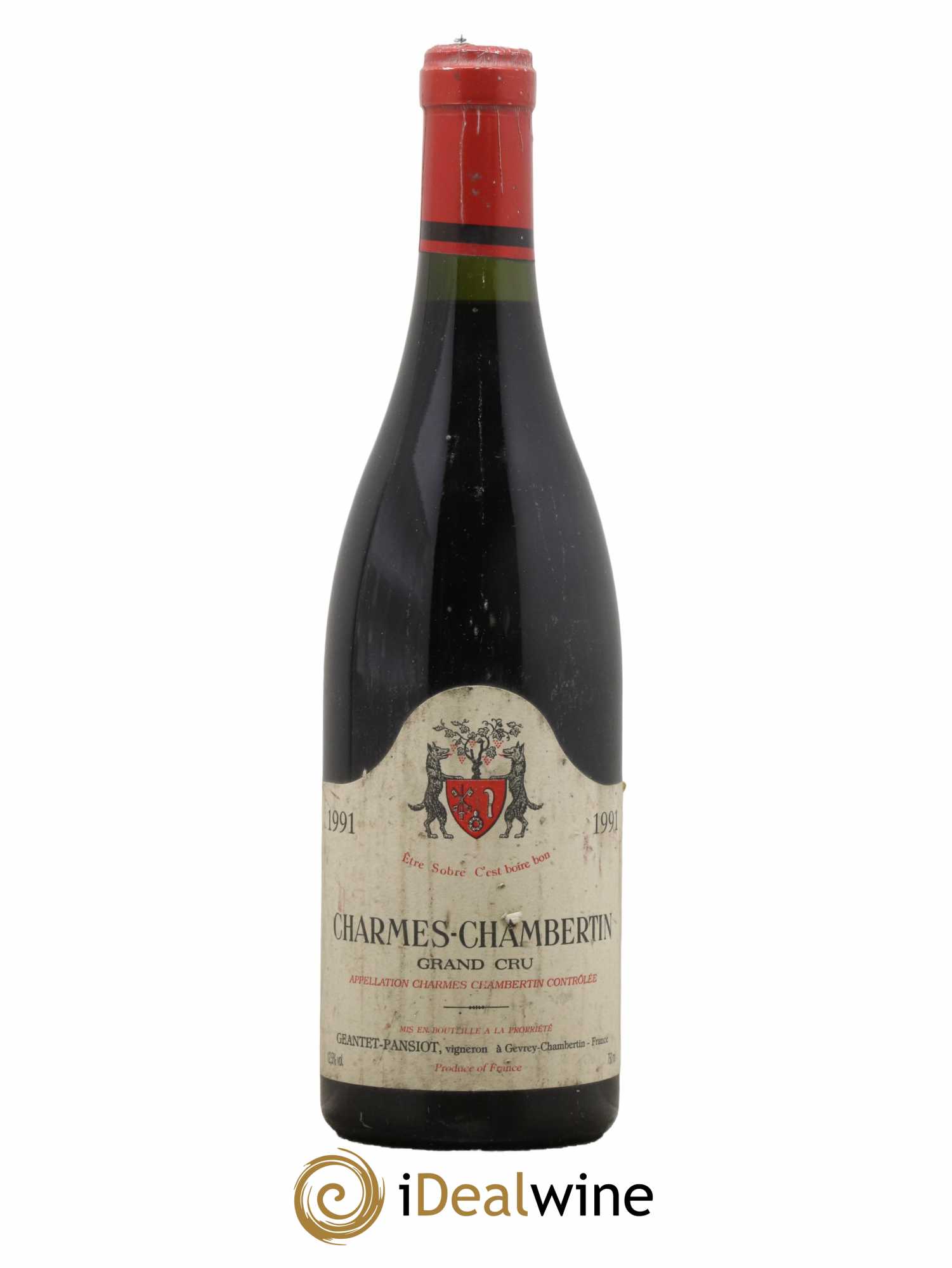 Charmes-Chambertin Grand Cru Geantet-Pansiot 1991 - Lot de 1 bouteille - 0