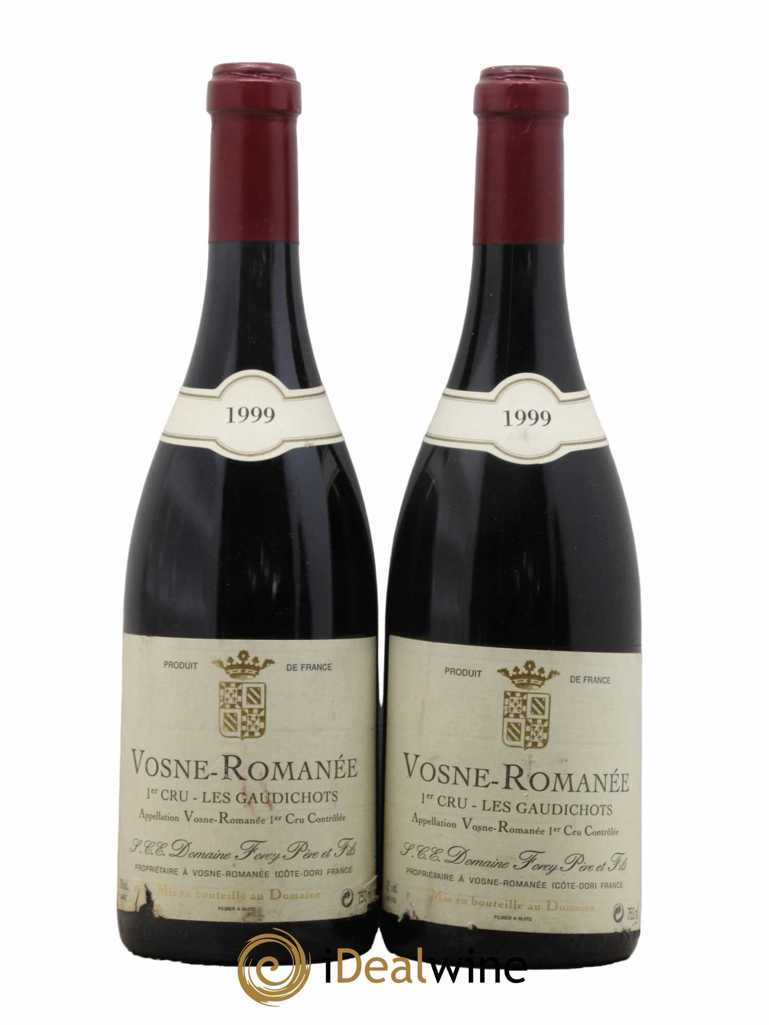Vosne-Romanée 1er Cru Les Gaudichots Forey Père et Fils (Domaine) 1999 - Lot de 2 bouteilles - 0