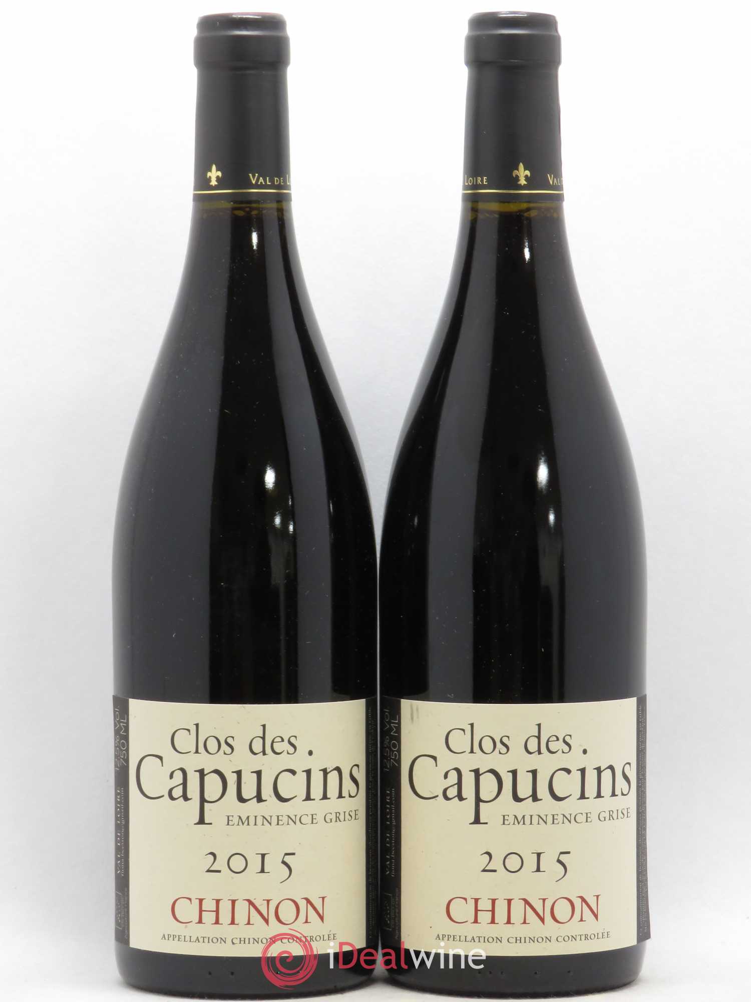 Chinon Eminence Grise Clos Des Capucins Fiona Beeston (sans prix de réserve) 2015 - Posten von 2 Flaschen - 0