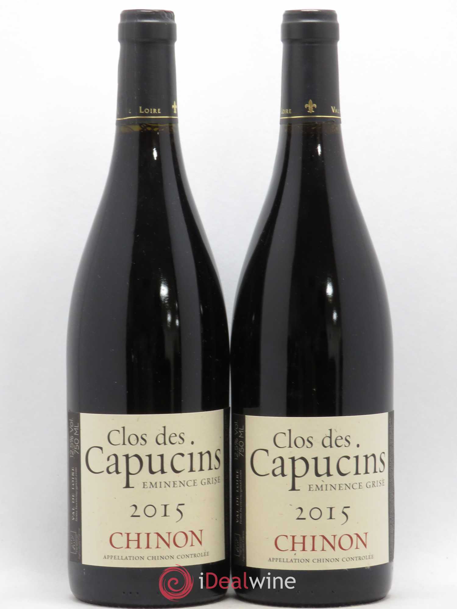 Chinon Eminence Grise Clos Des Capucins Fiona Beeston (sans prix de réserve) 2015 - Posten von 2 Flaschen - 0