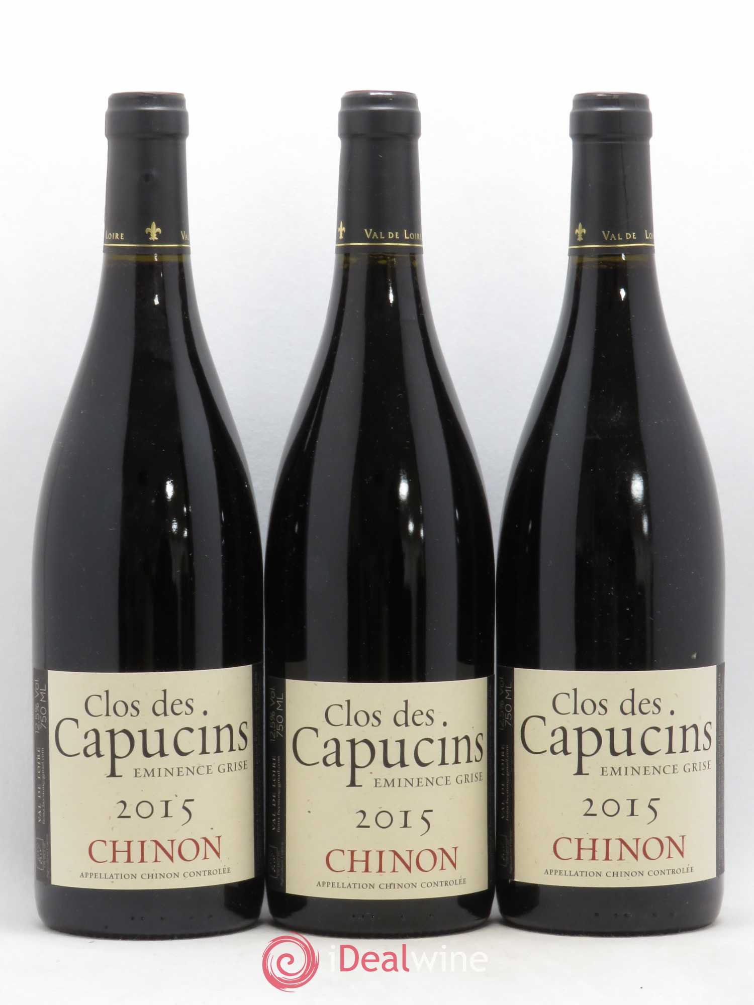 Chinon Eminence Grise Clos Des Capucins Fiona Beeston (no reserve) 2015 - Lot of 3 bottles - 0