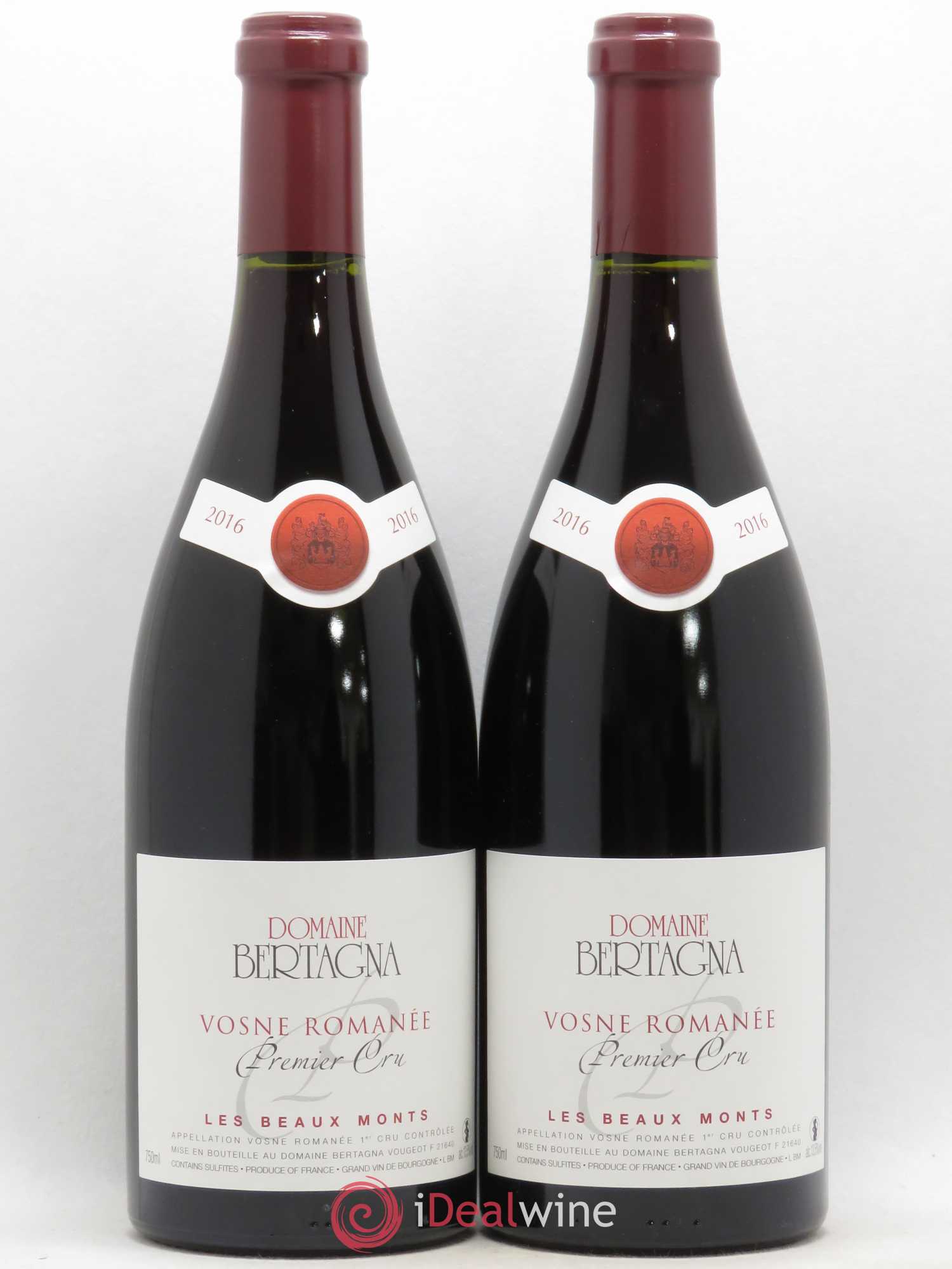 Vosne-Romanée 1er Cru Les Beaux-Monts Bertagna 2016 - Lot de 2 bouteilles - 0