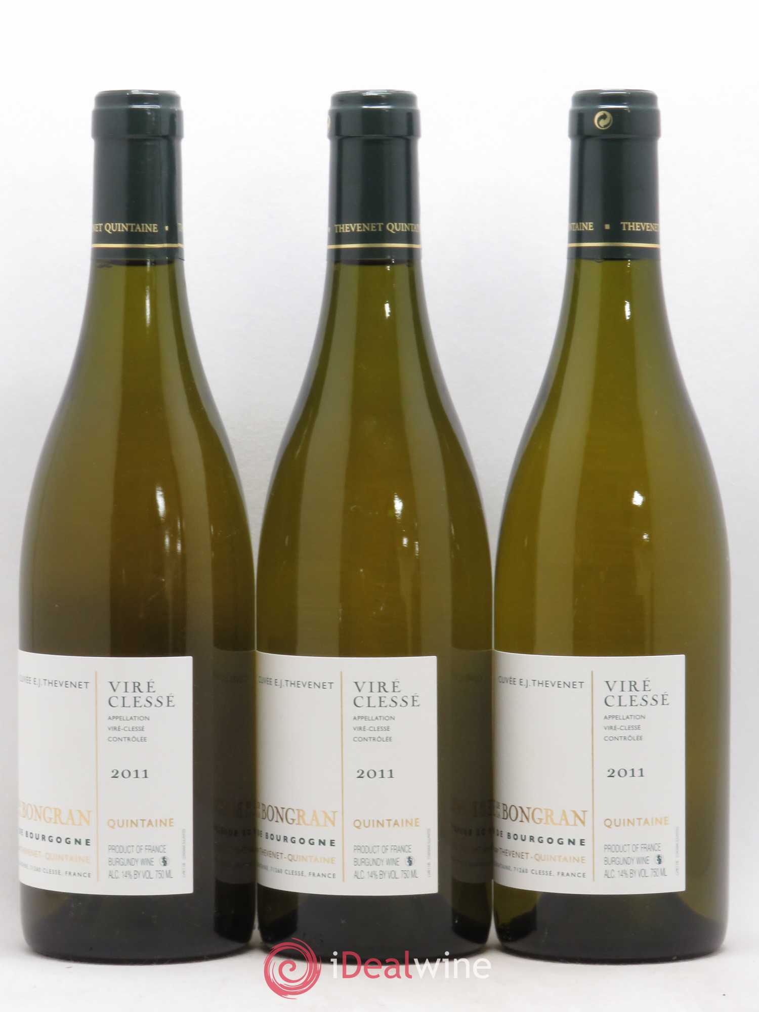 Viré-Clessé Tradition Domaine de la Bongran Thevenet Quintaine 2011 - Posten von 3 Flaschen - 1