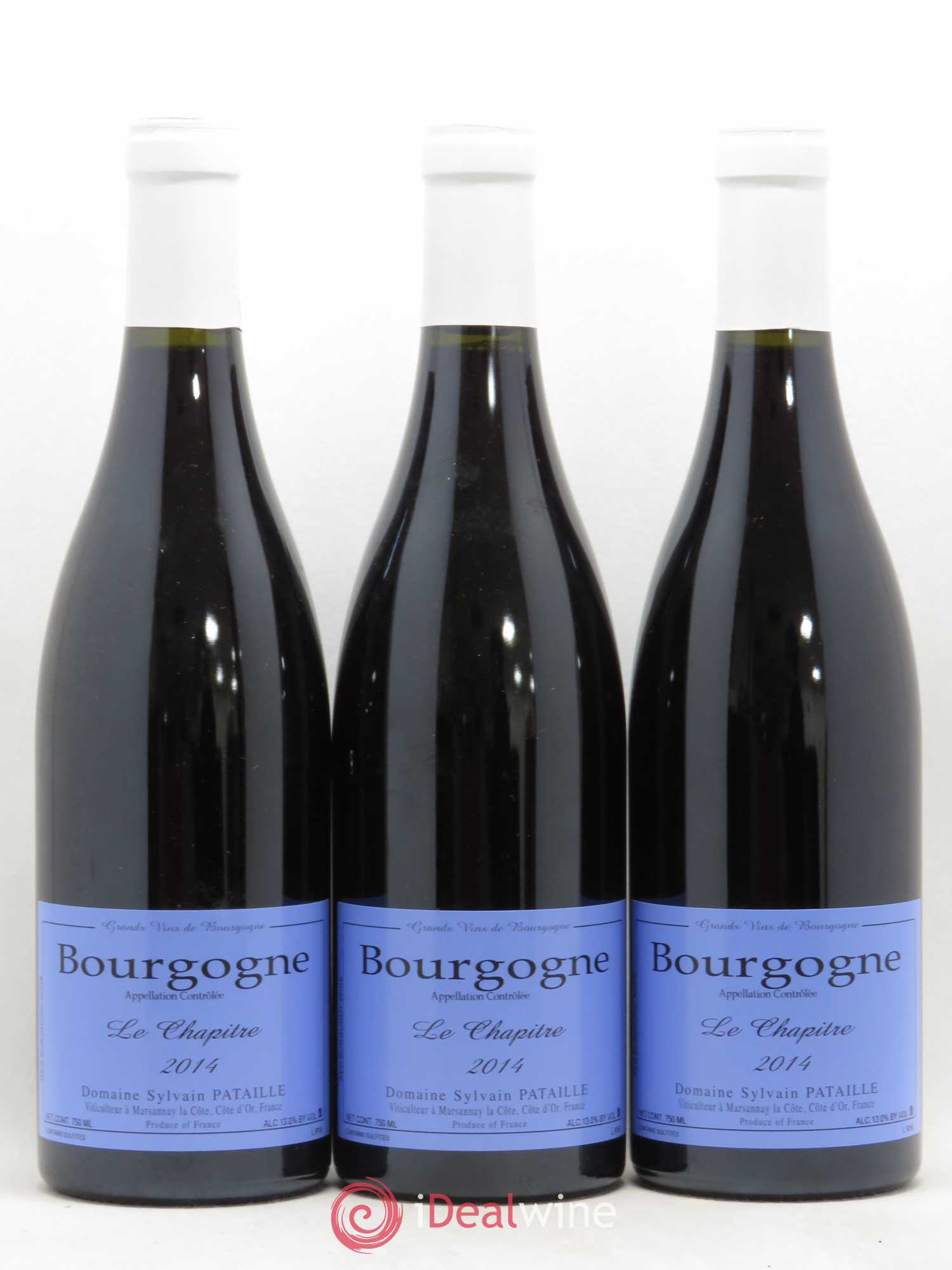 Bourgogne Le Chapitre Sylvain Pataille (Domaine) (sans prix de réserve) 2014 - Lot de 3 bouteilles - 0