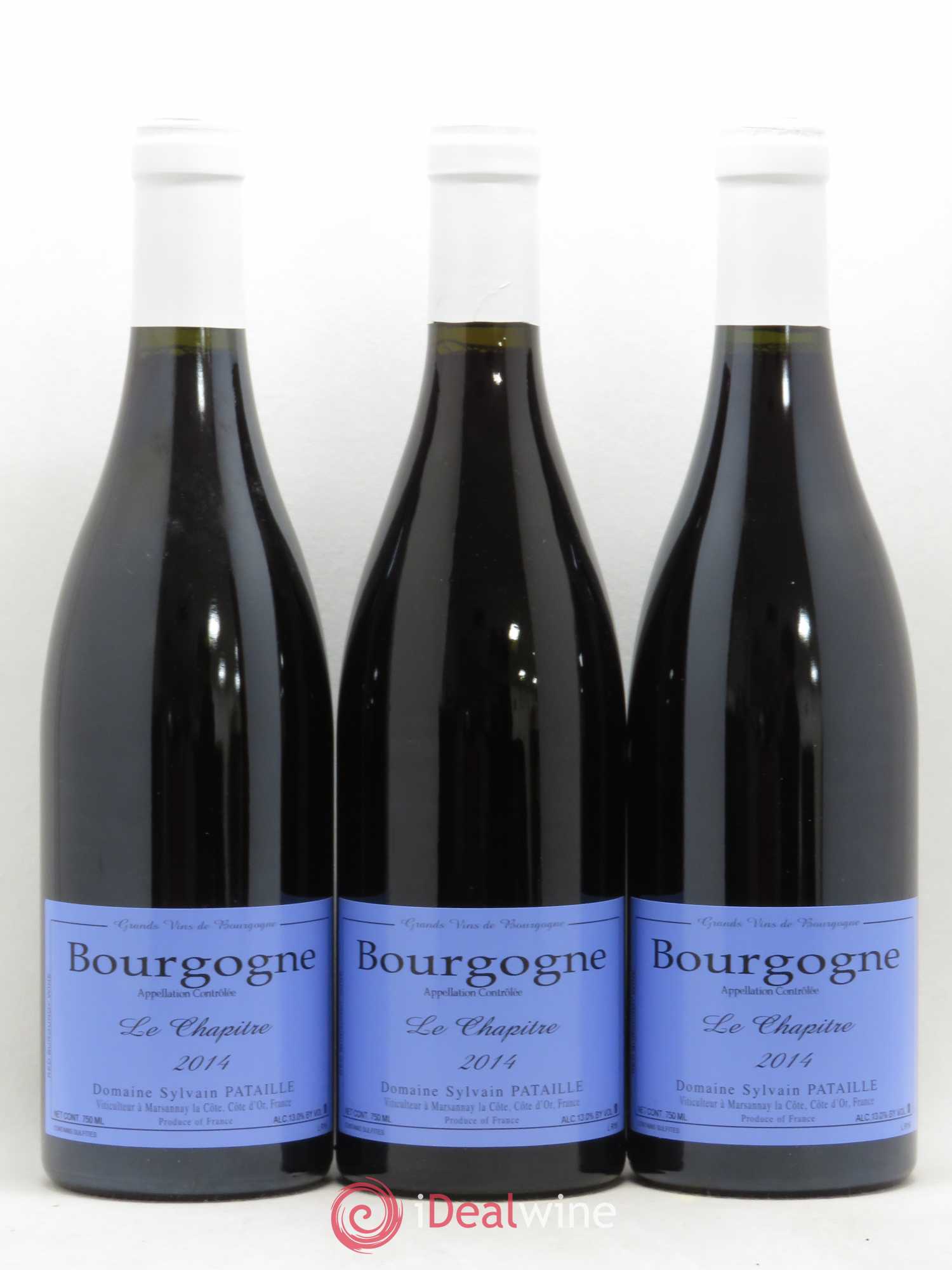 Bourgogne Le Chapitre Sylvain Pataille (Domaine) (sans prix de réserve) 2014 - Lot de 3 bouteilles - 0