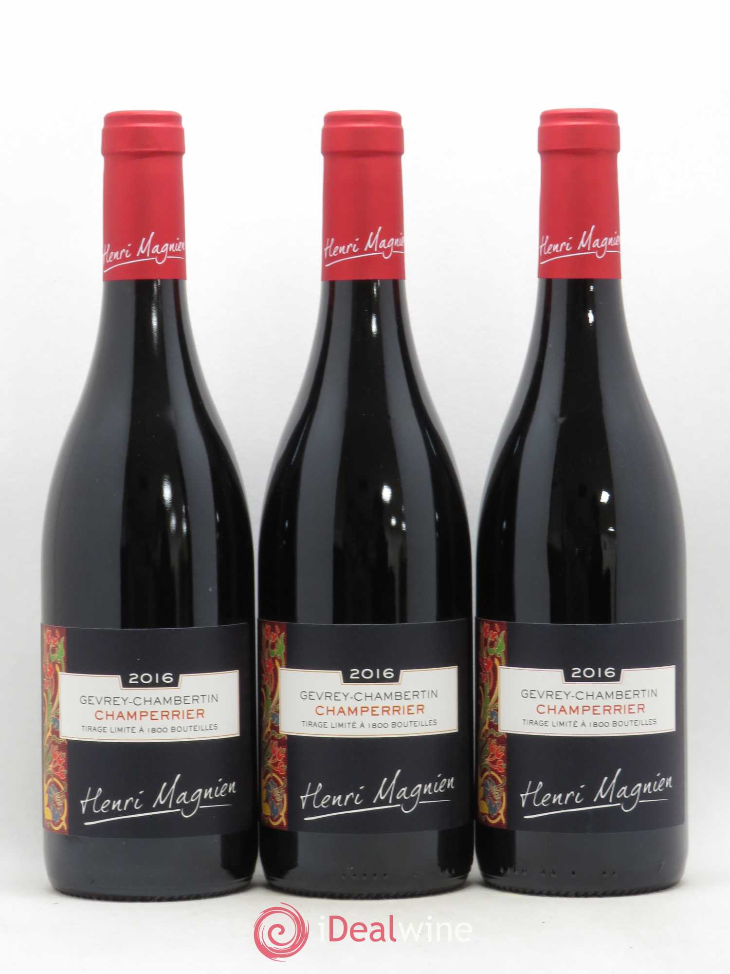 Gevrey-Chambertin Champerrier Henri Magnien (sans prix de réserve) 2016 - Posten von 3 Flaschen - 0