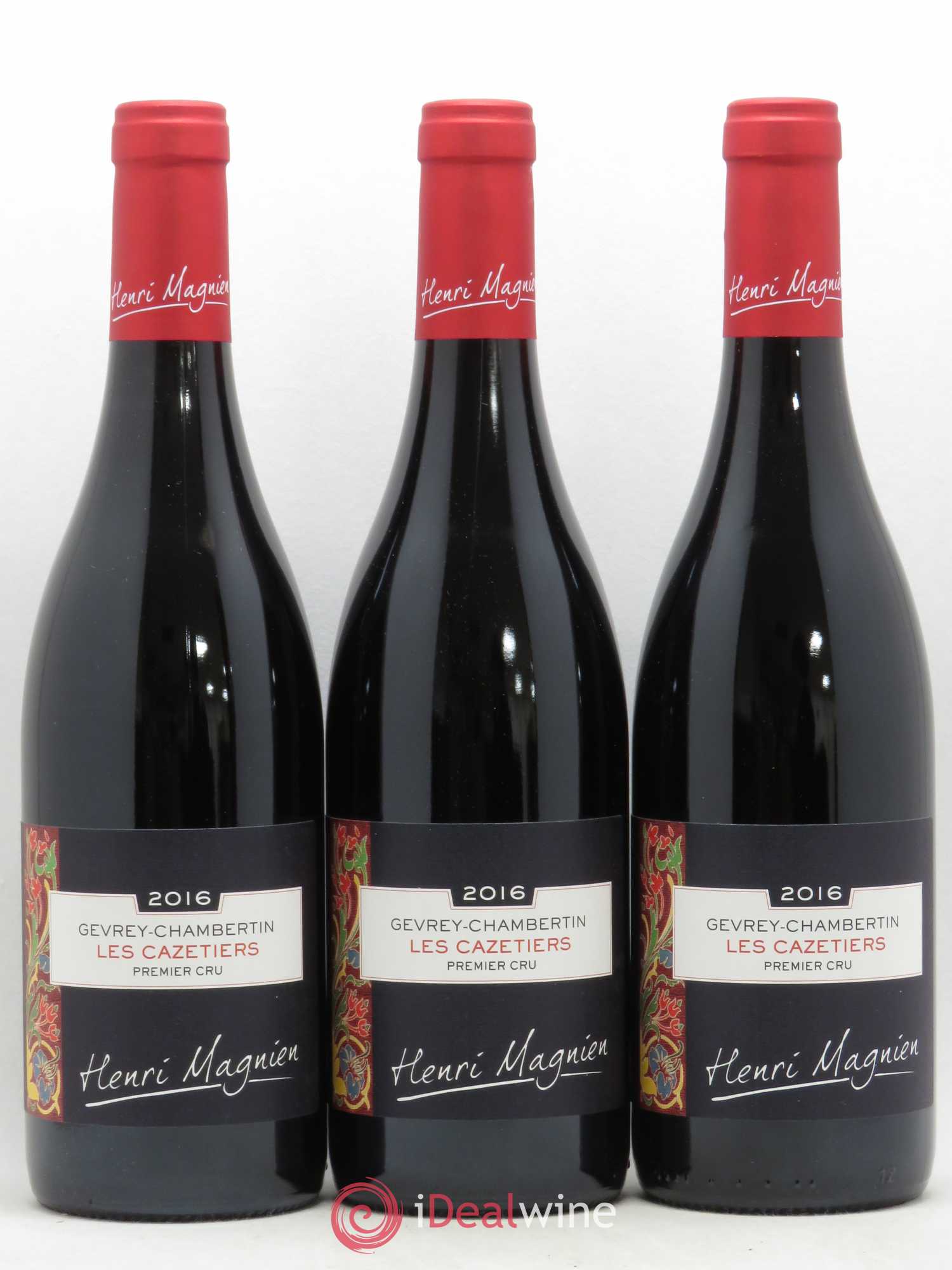 Gevrey-Chambertin 1er Cru Cazetiers Henri Magnien 2016 - Posten von 3 Flaschen - 0