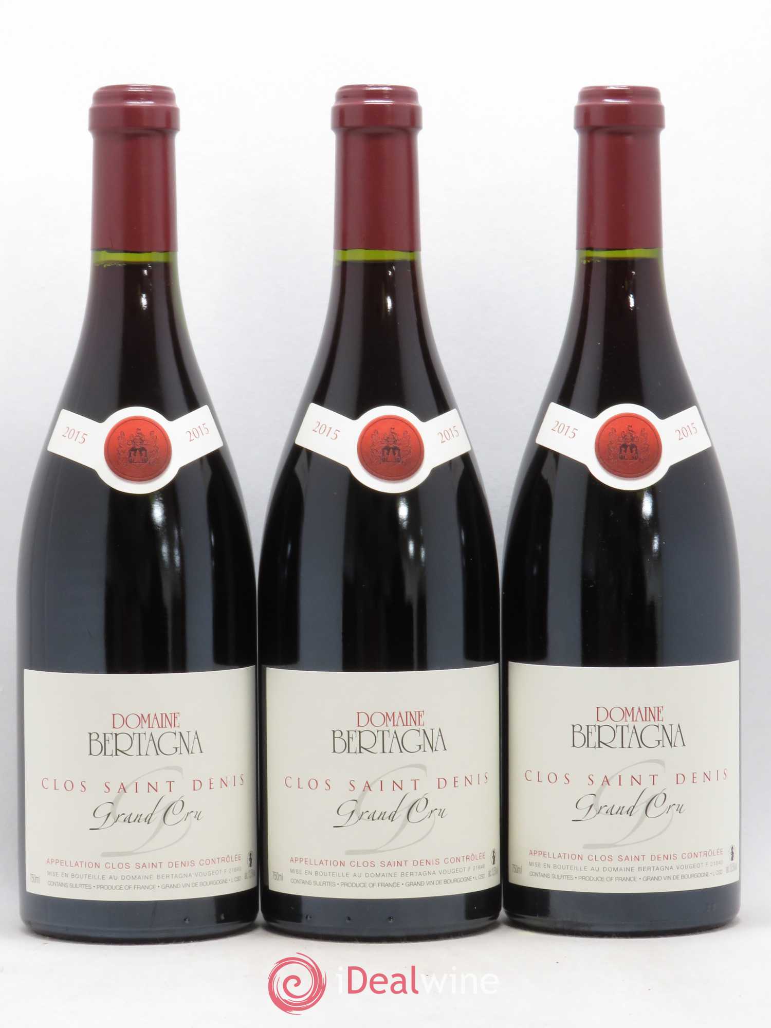 Clos Saint-Denis Grand Cru Bertagna 2015 - Lot de 3 bouteilles - 0